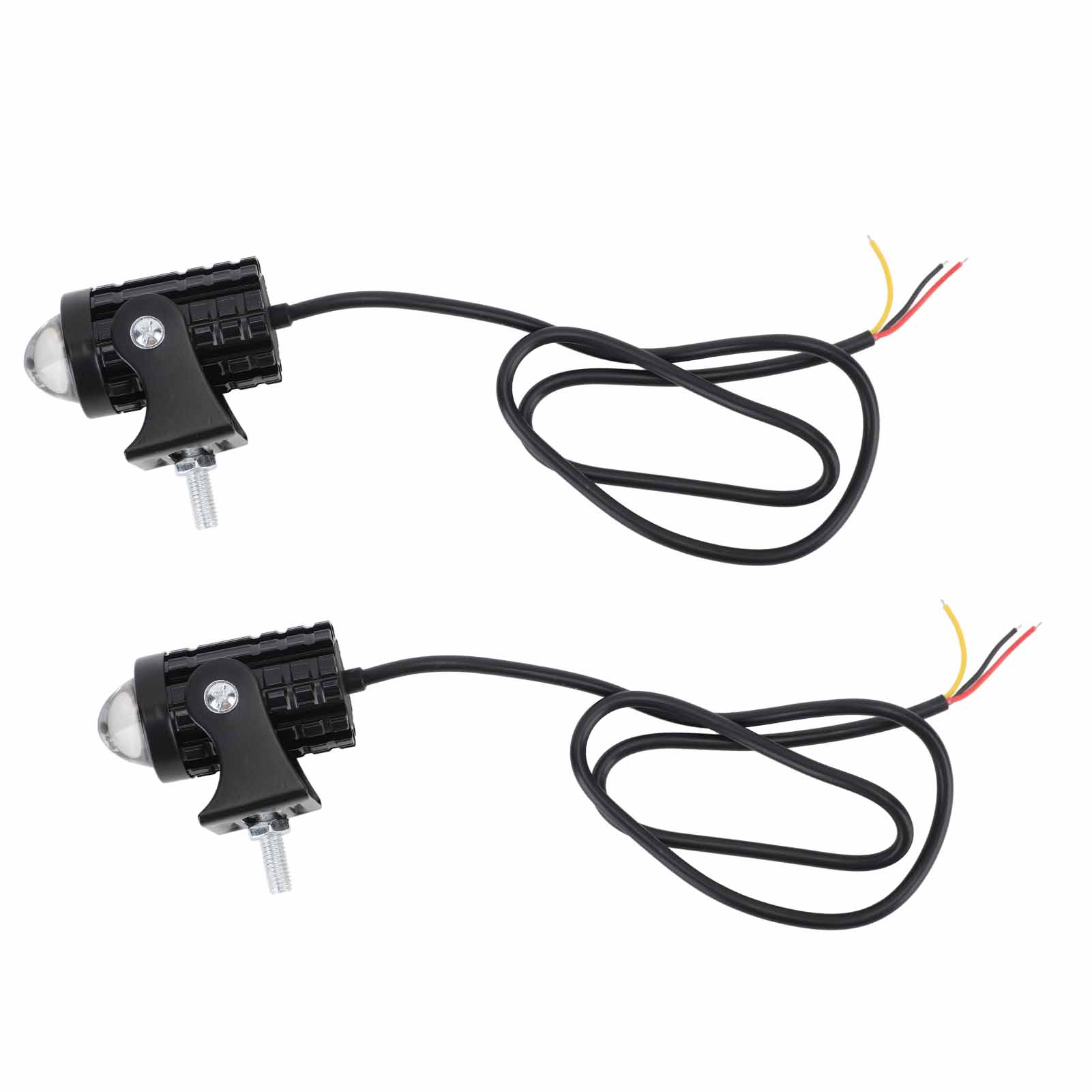 2-teiliger Wasserdichter Led-motorradscheinwerfer, Gelb/weißes Fern-/abblendlicht, 8 V–80 V