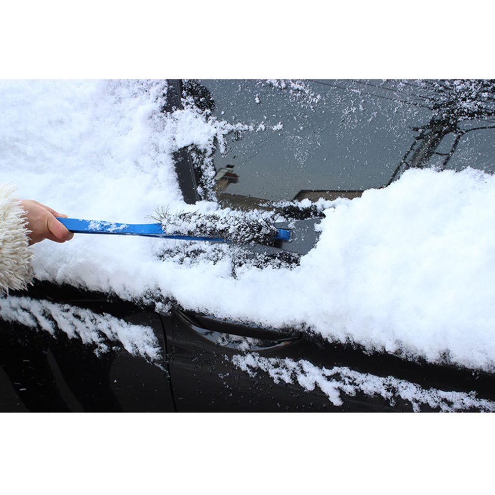 2-in-1-schneebürste Mit Abzieher Und Eiskratzer, Frostschutzschaumgriff, Scheibenenteiser Für Pkw, Lkw, Suv, Mpv, Schneeräumwerkzeug