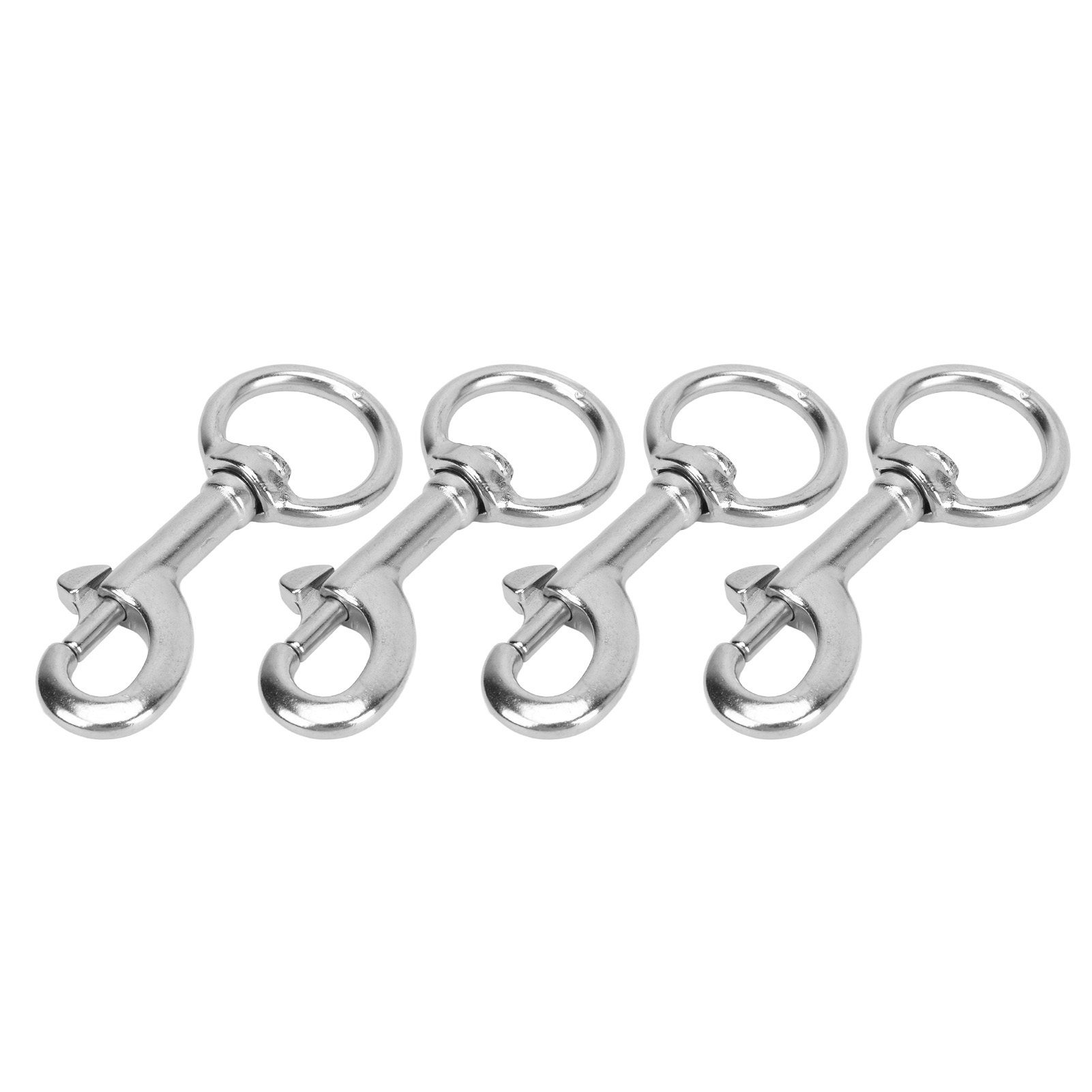 Konvolut Aus 4 Drehbaren Ösen-karabinerhaken, Edelstahl 316, Marine-clip, Tauchen/bootfahren, 5 Pfund