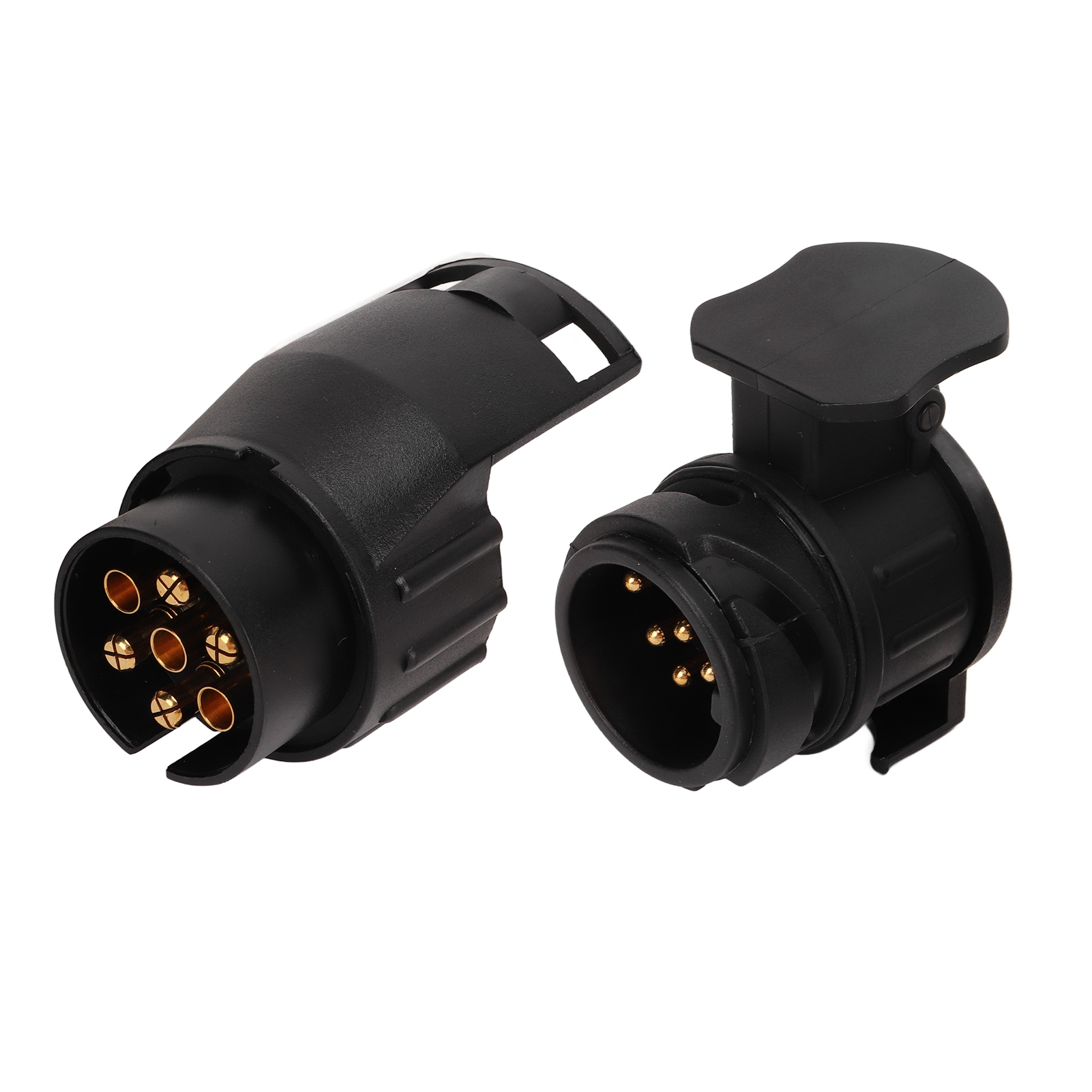7-poliger Auf 13-poliger Und 13-poliger Auf 7-poliger Anhängerstecker-adapter, Doppelseitiger Konverter Für Europäische Anhängerkupplung, Satz Stecker/buchse, Kompatibel Mit Wohnwagen Und Nutzfahrzeug