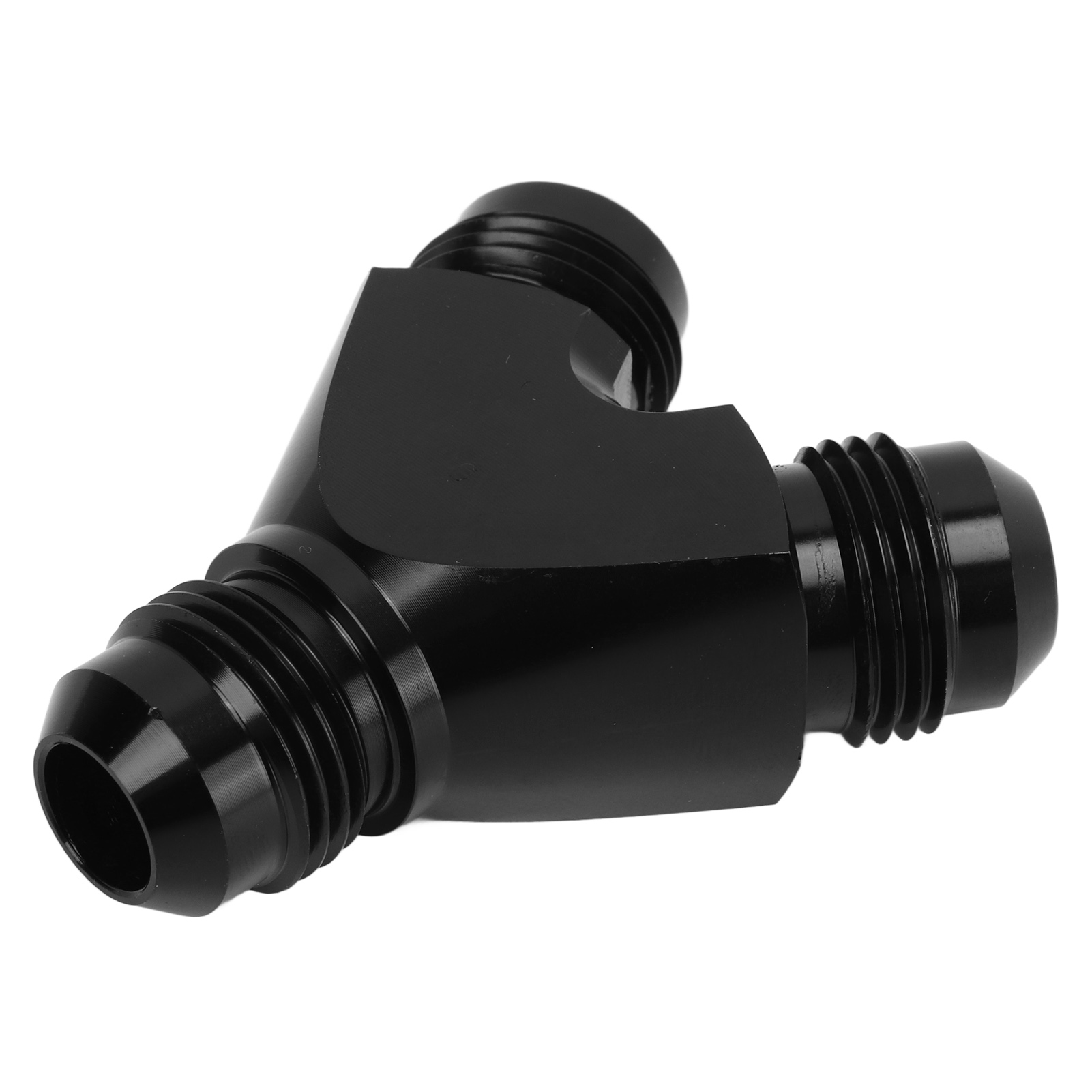 Universelles, Auslaufsicheres Y-stück, Schwarz Eloxiert, Kraftstoffschlauch-verteileradapter 8an, 1 Stück