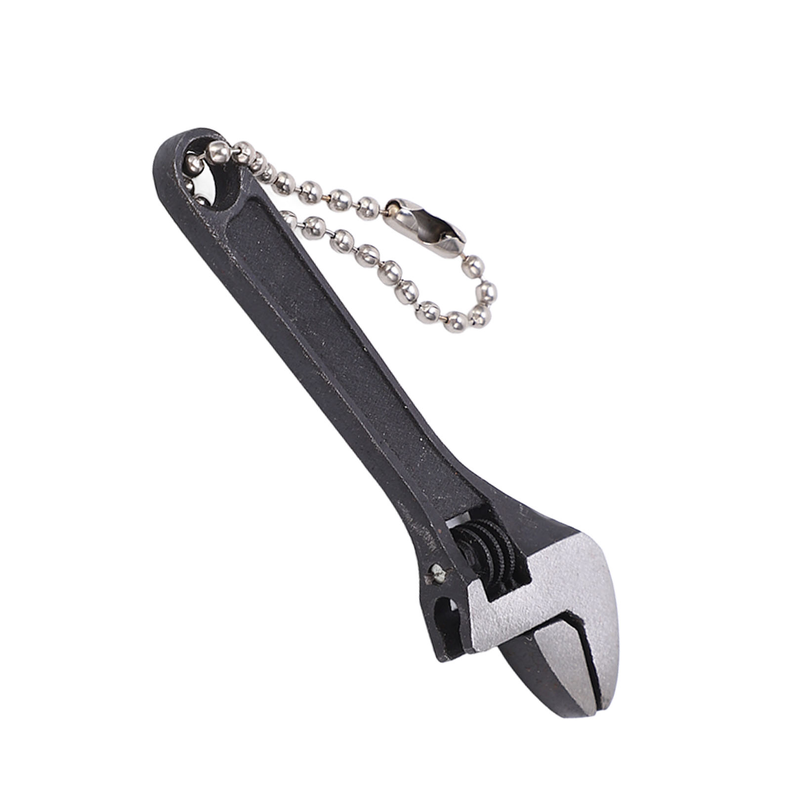 Schlüsselringschlüssel Aus Verzinktem Stahl, Mini-verstellschlüssel, Robust Und Tragbar, Hochhartes Profiwerkzeug Für Industrie Und Haushalt, 6,35 Cm, Schwarz