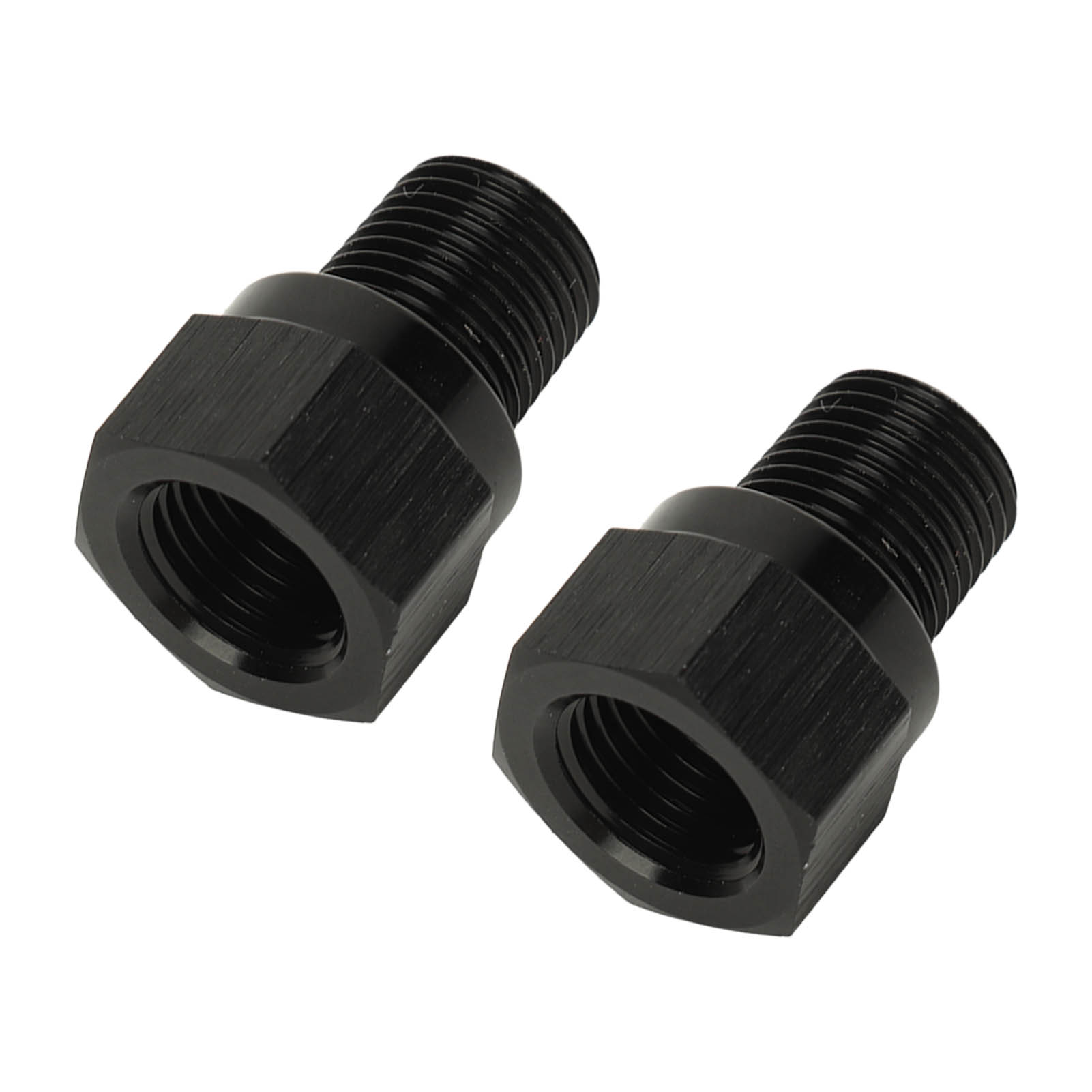 2-teiliger Öldruckadapter, Aluminiumanschluss 1/8 Npt Außengewinde Auf M10 X 1,0 Innengewinde, Druckanschluss Für Autos Und Fahrzeuge, Kompatibel Mit Manometern.