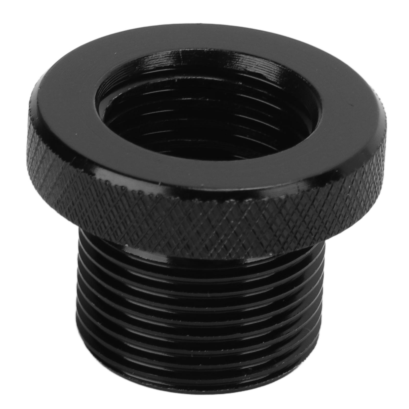 Universeller Ölfilteradapter Aus Schwarzem Metall Für Autos, 5/8-24 Auf M14x1,5 Gewindeanschluss, Kfz-anschluss, Fahrzeugzubehör.