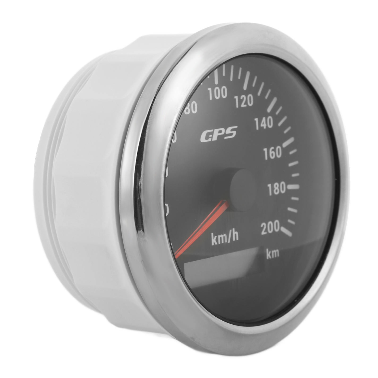 3,3-zoll-gps-tachometer 0-200 Km/h Mit Hintergrundbeleuchtung, Ip67 Wasserdicht Für Auto, Boot, Yacht, Schwarzes Zifferblatt.