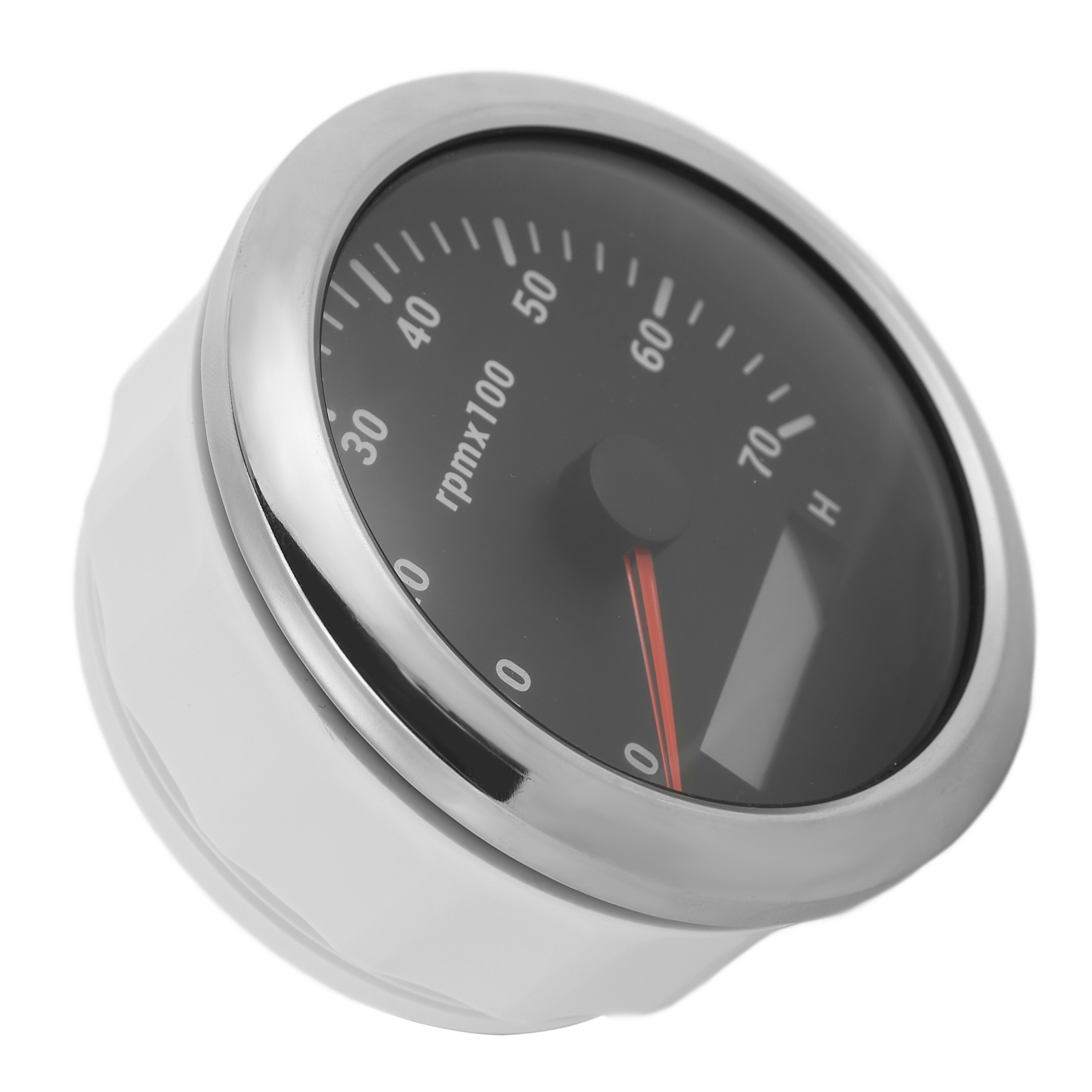 85-mm-tachometer, Drehzahl 0–7000 U/min, Einstellbar, 7-farbige Hintergrundbeleuchtung, Für Auto-, Boots- Und Motoren, 9–32 V Dc, Schwarz