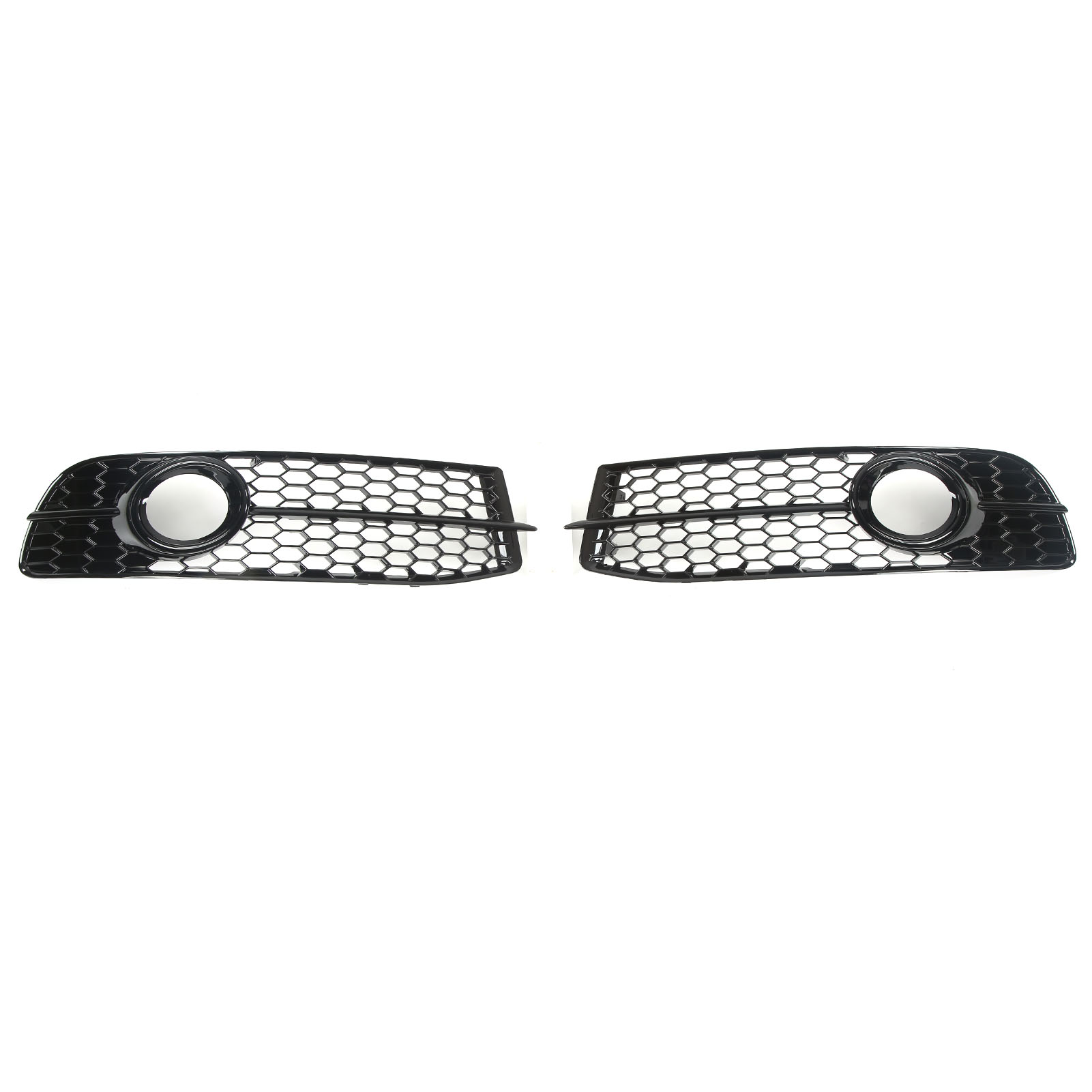 2x Nebelscheinwerfer Vorne, Mesh-design, Glanzschwarz, Ersatz Für Audi A6 C6 2008-2011 (paar)