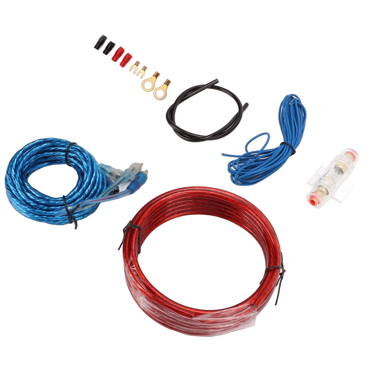 8 Ga Auto-verstärker-verkabelungsset, Stromkabel, Rca-audiokabel Für Auto-subwoofer-lautsprecher