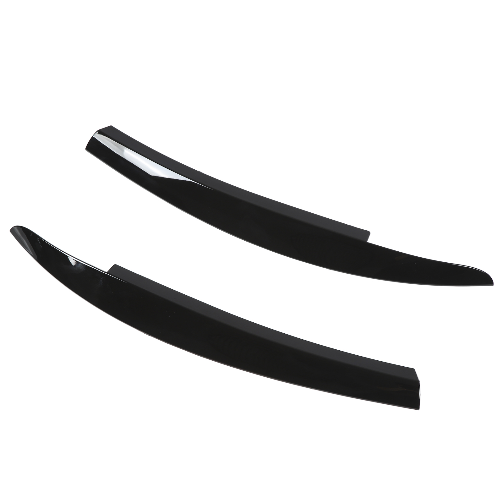 Scheinwerferblenden-set (paar), Glänzend Schwarz, Leichtes Abs, 2-teilig, Zur Dekoration Des Fahrzeugäußeren