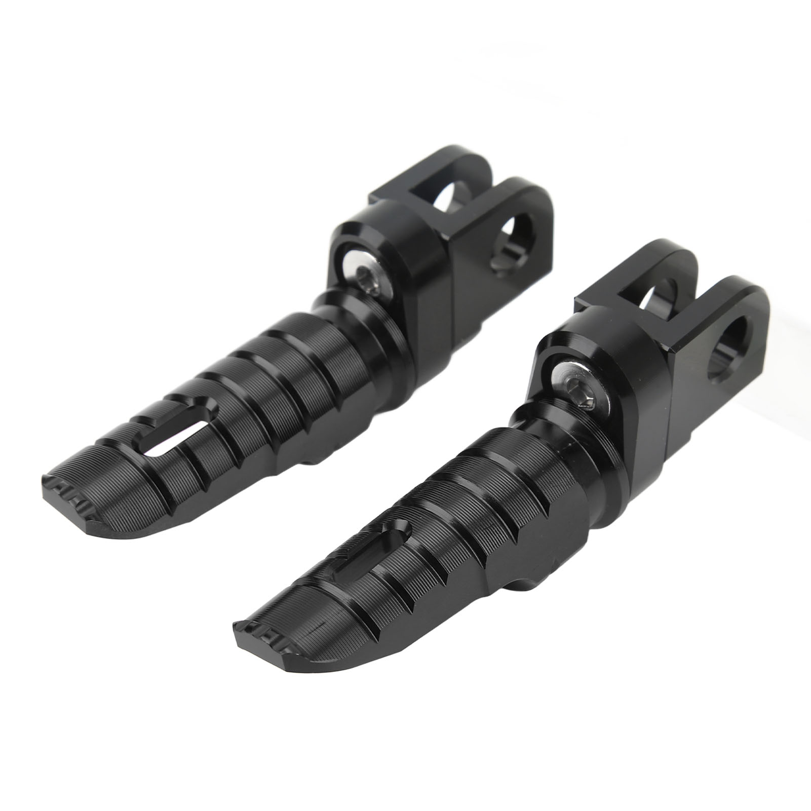 Paar Kurze Vordere Motorradfußrasten Aus Cnc-gefräster T6063-aluminiumlegierung, Ersatz Für Cfmoto 450sr 2022–2023, Schwarz