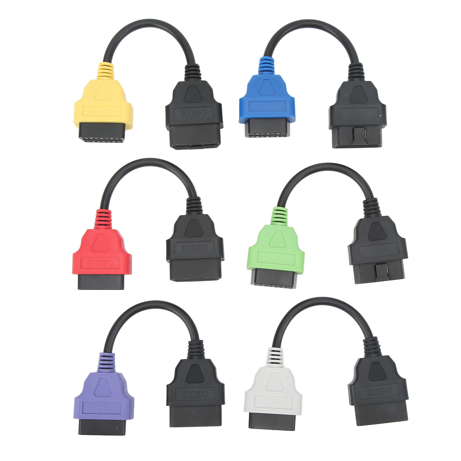 6 Professionelle Obd2-kabeladapter, Diagnosewerkzeug, Ersatzstecker, Scanner Für Fiat