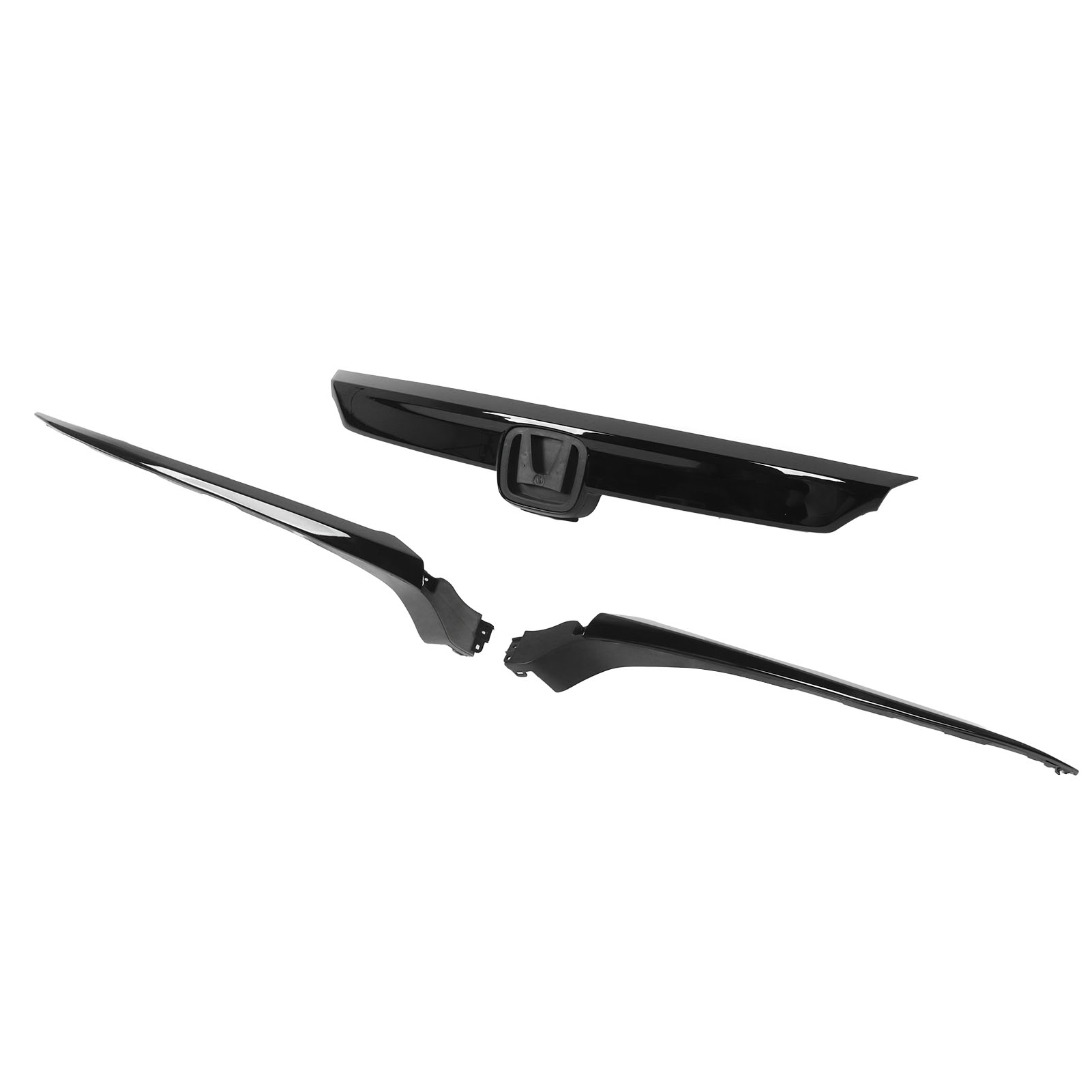Oberer Frontgrill Mit Chrom-außenzierleiste 71121-tve-h01, Glänzend Schwarz, Sport-design Für Accord 2018-2020