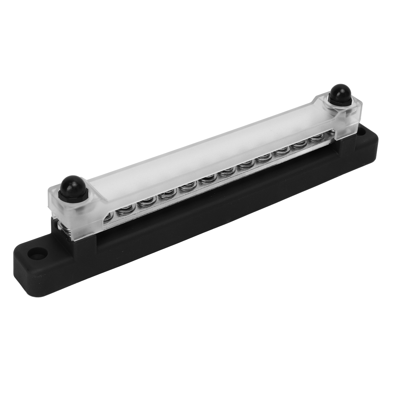48v 150a 12-poliger Elektrischer Verteiler Mit Abdeckung, M6-bolzen Und M4-schrauben, Schwarz, Für Boot, Wohnmobil Und Auto