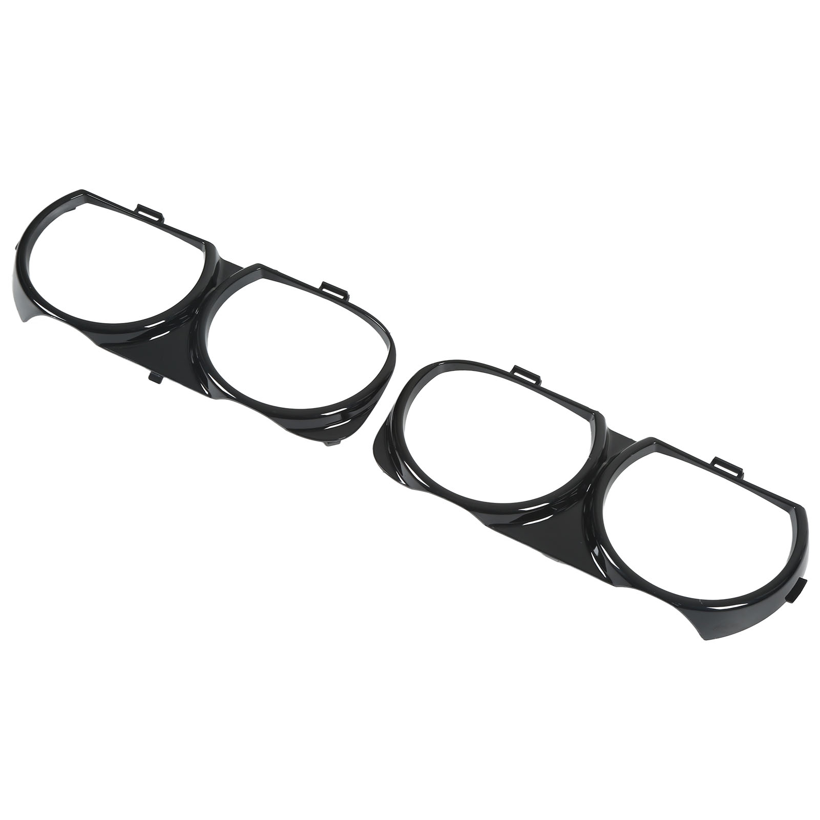 Paar Dekorative Scheinwerferblenden 68259053ab, Ersatz Für Dodge Challenger Scat 2015–2019, Schwarze Umrandungsleisten, 2-teiliges Set