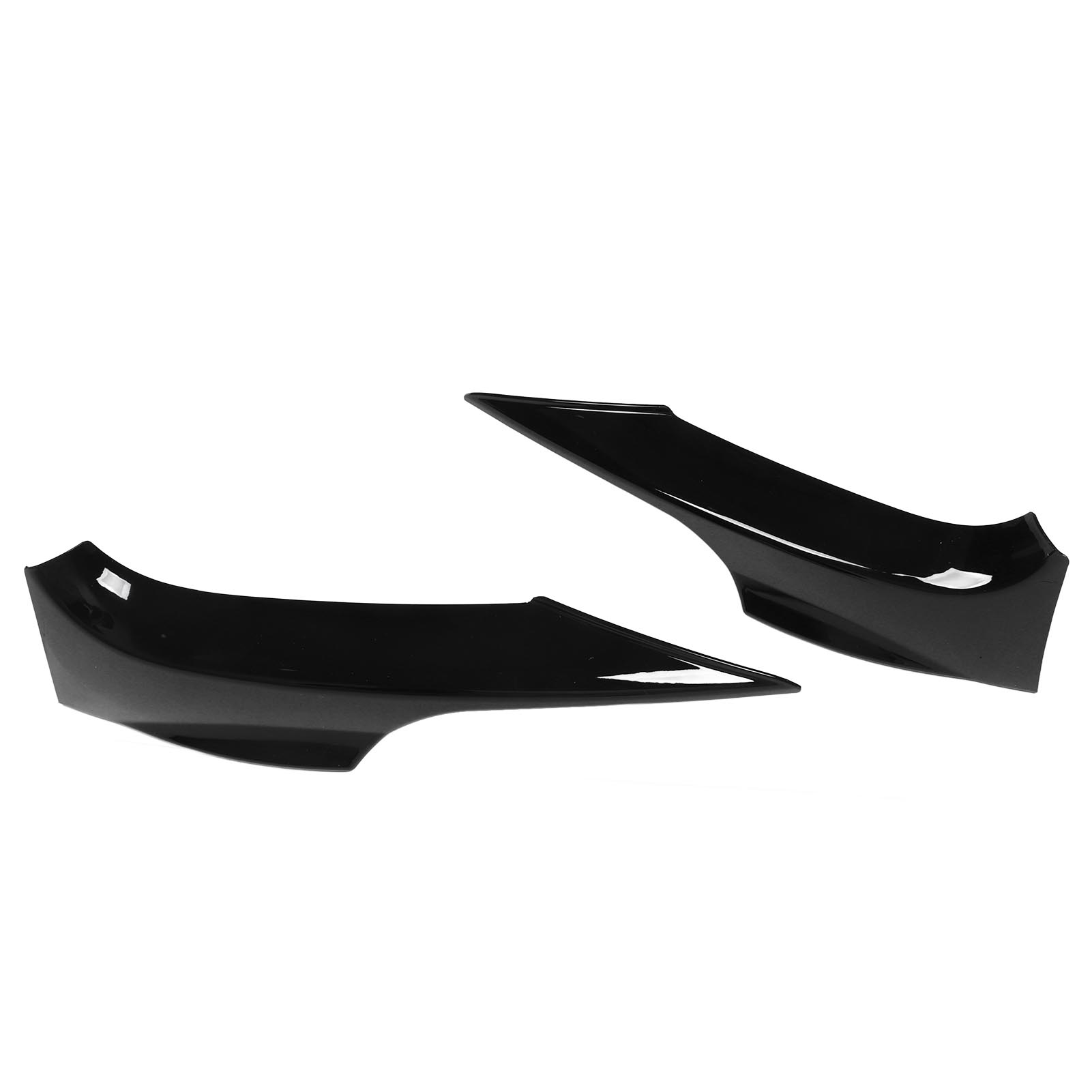 2x Frontspoilerlippe Links/rechts, Glänzend Schwarz, Für Bmw 3er E92 E93 M Sport 2006-2009