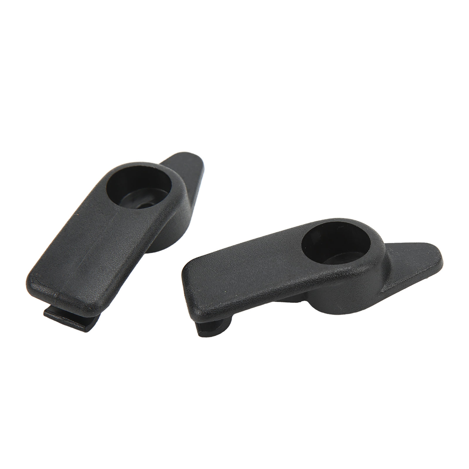 Paar Schwarze Sonnenblenden-befestigungswinkel 10411051, Kompatibler Ersatz Für Corvette C5 1997-2004, Robuste Kunststoff-halteklammern, 2er-set.