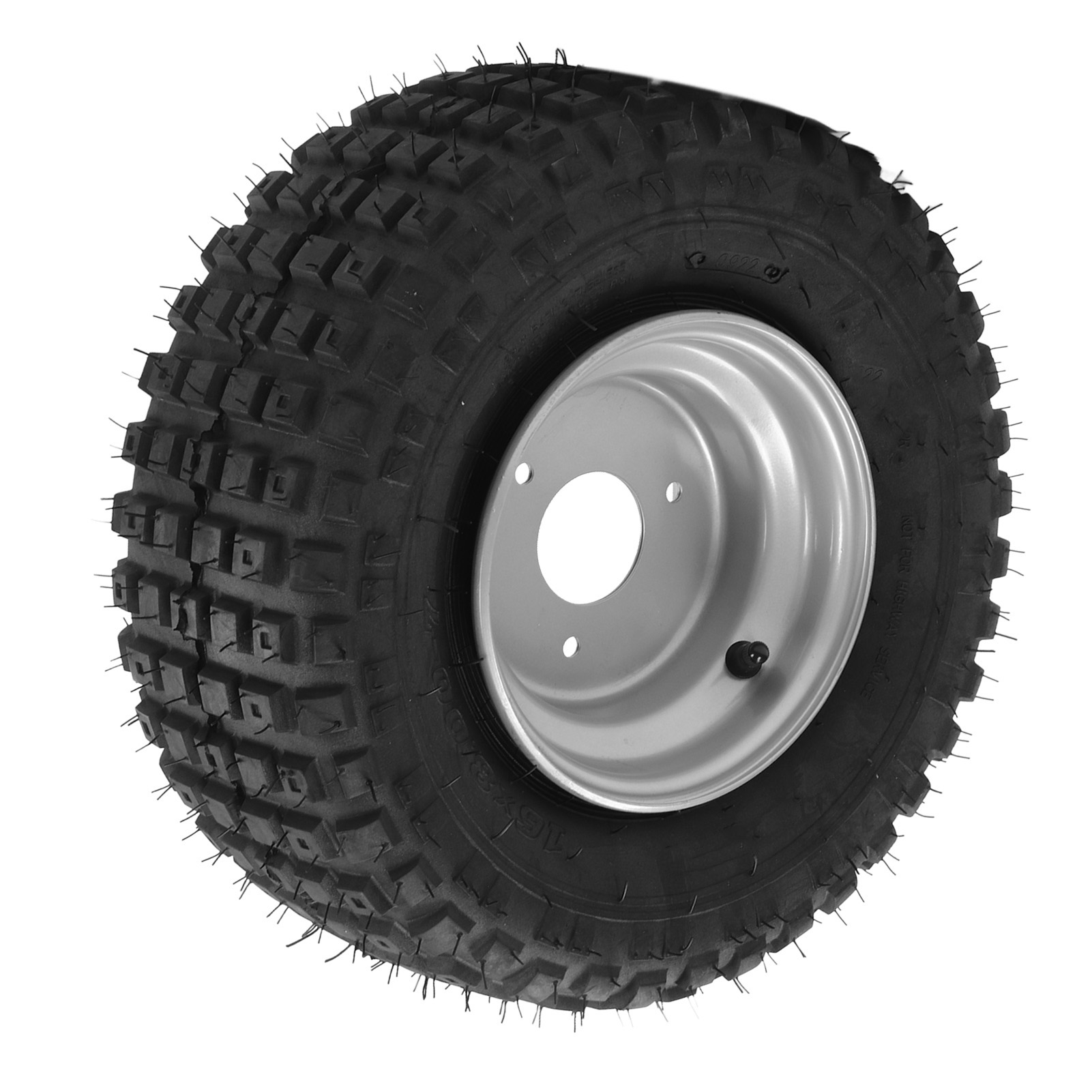 16x8-7 Reifen Mit Vibrationsdämpfender Nabe, Universelle Rutschfeste Gummimischung Für Quads, Utvs Und Rasenmäher, Reduziert Geräusche Und Vibrationen