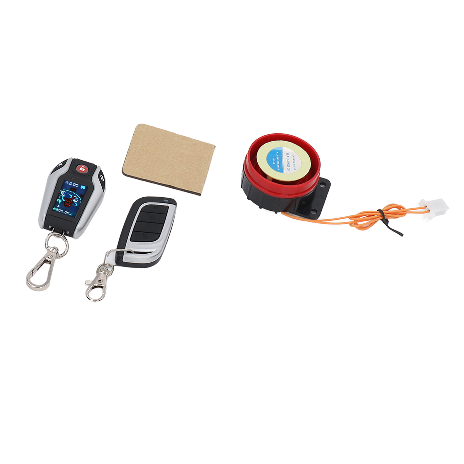 Universelles 2-wege-pke-diebstahlwarnsystem Für Fahrzeuge Mit Wasserdichtem Lcd-bildschirm, Für Auto Und Motorrad, Ohne Reifendruckkontrollsystem (tpms).