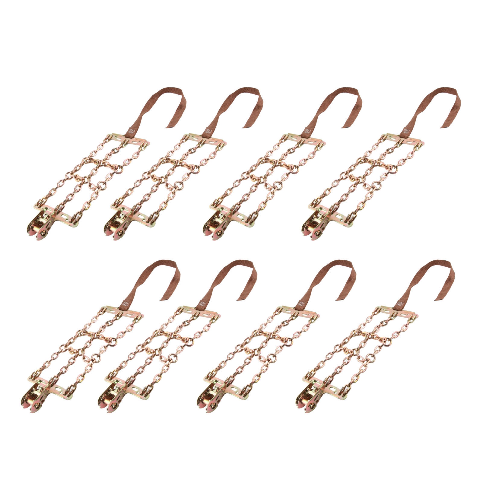 8er-pack Universelle, Verstellbare Anti-rutsch-schneeketten Für Reifen Von 165 Mm Bis 265 Mm, Autoreifen-grip