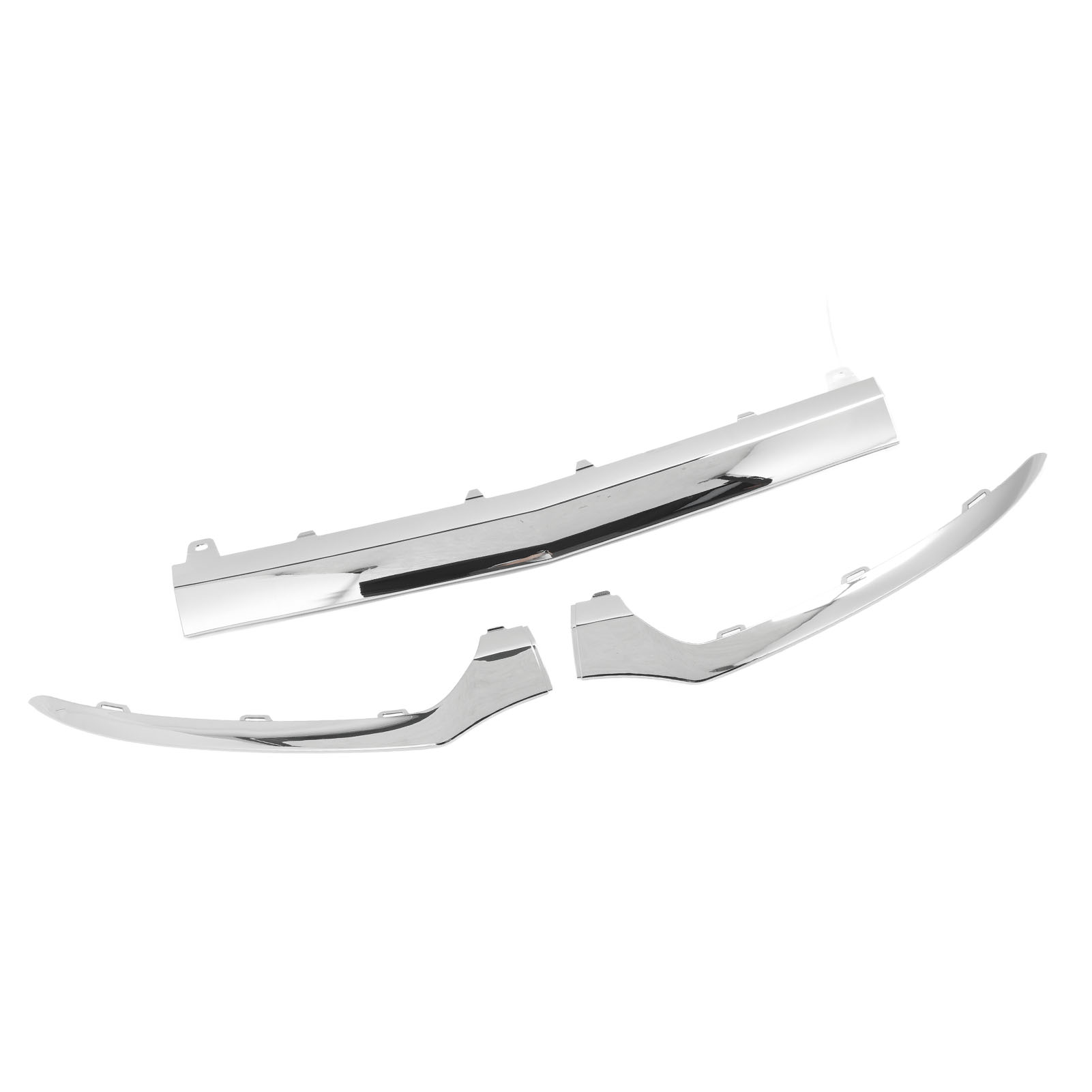 3 Verchromte Untere Frontstoßstangenleisten 2058851374 Kompatibel Mit Mercedes C-klasse W205 C205 A205 S205 Amg C43