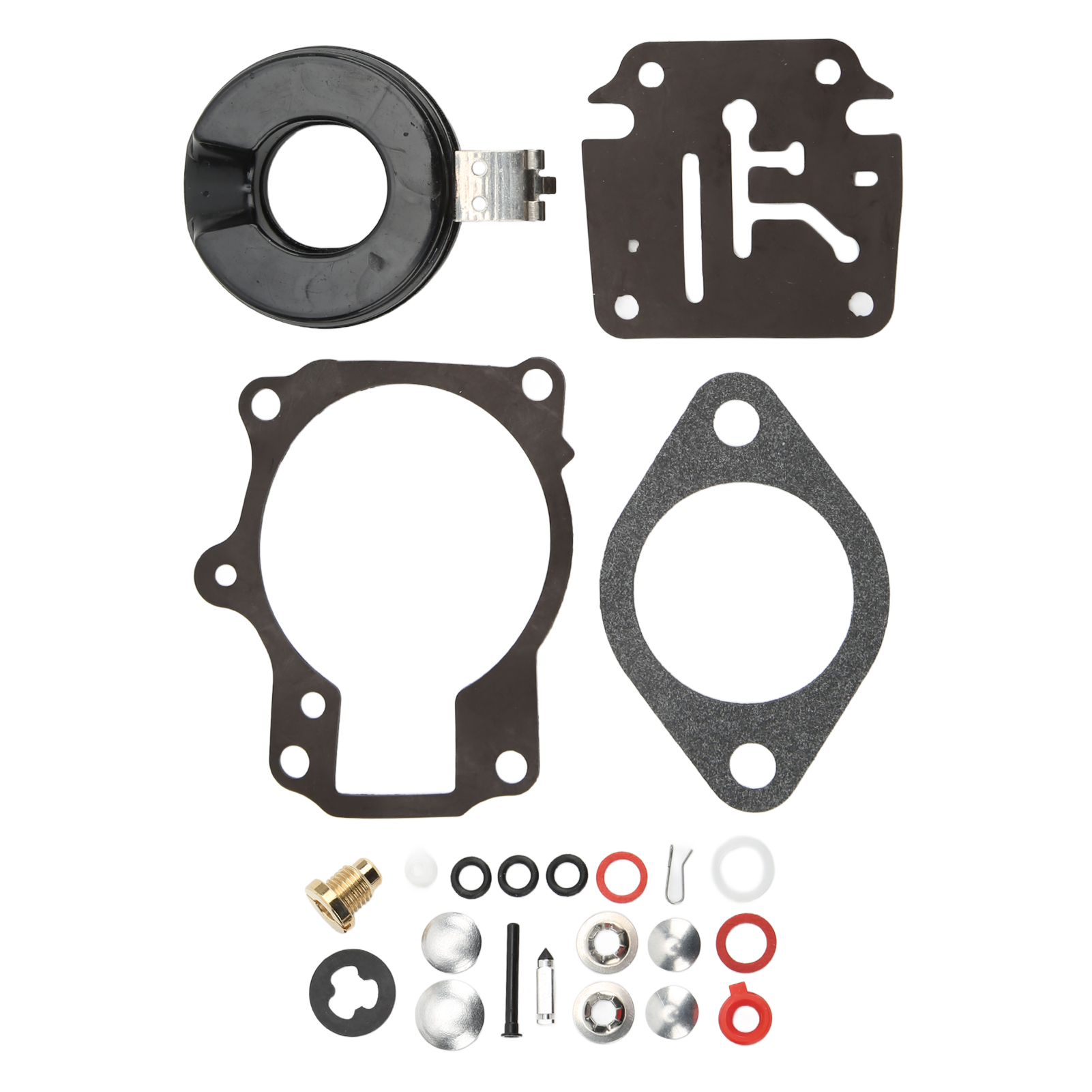 22-teiliger Vergaser-reparatursatz Für Außenbordmotoren, Ersatzteil 398729, Kompatibel Mit Johnson 18-75 Ps, Dichtungen Und Düsen Enthalten.