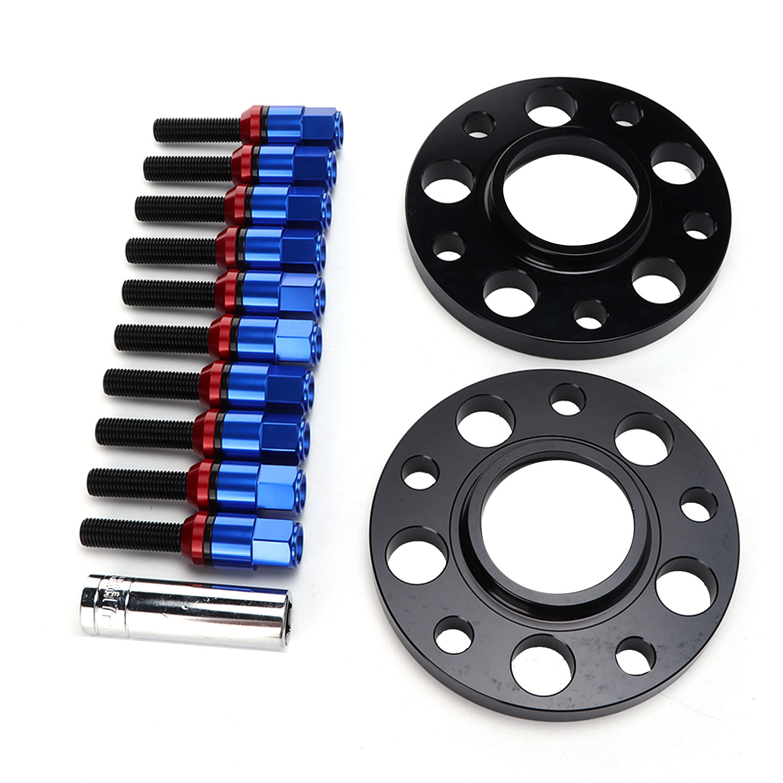 15-mm-radnabenverbreiterungssatz Mit Schrauben Für Bmw 1er, 3er, 5er, 6er, 7er, 8er, Z3, Z8, M3, M5 – Blau, Spurverbreiterungen Mit Flansch, Ersatzset