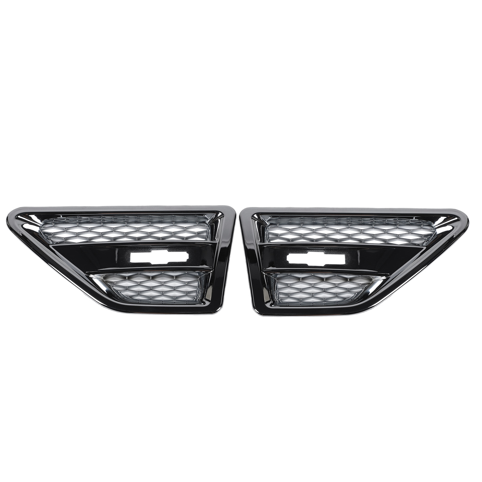 Paar Verchromte Seitliche Lüftungsgitter, Ersatz Für Freelander 2 Lr2 2007-2014, Galvanisierte Dreiecksfenster-lüftungsabdeckungen, 2er-set.