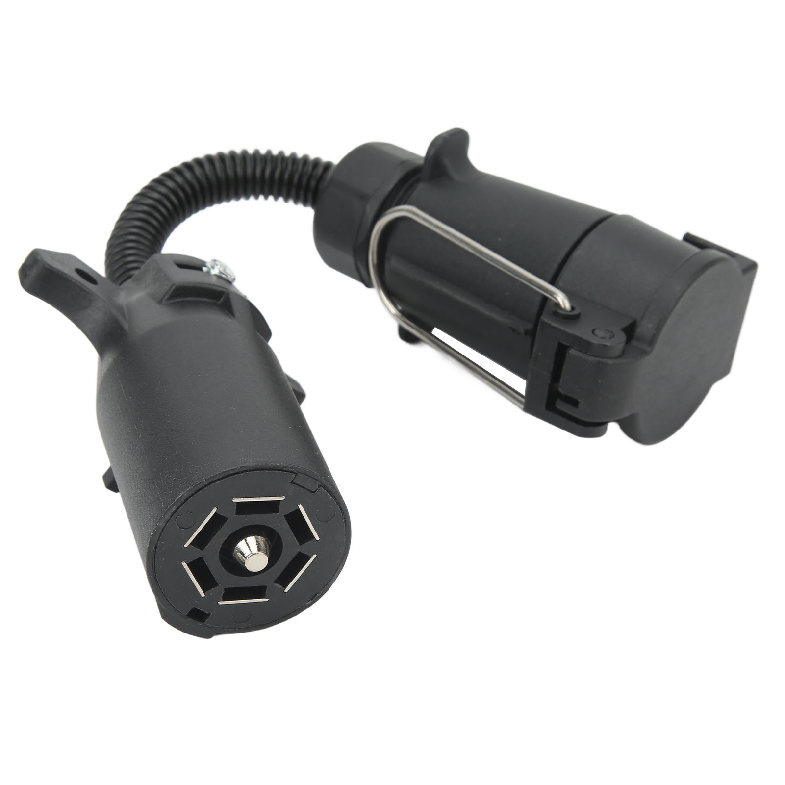 7-poliger Runder Anhängerstecker-adapter, Wohnmobil-lkw-anschluss, Stromwandler, Traktorzubehör, 12-v-stecker, Fahrzeugverkabelungssatz