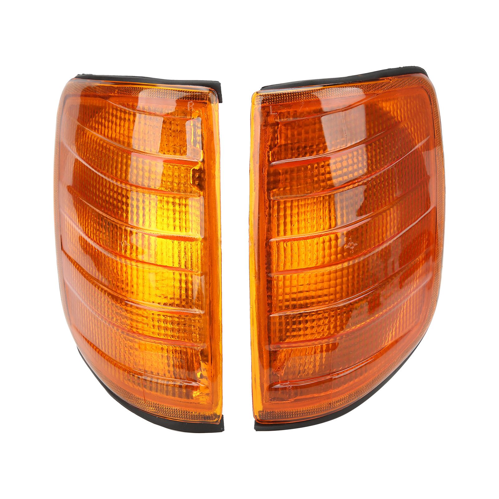 2x Gelbe Parkleuchten, Abgewinkelt, 183290012b, Kompatibel Mit Mercedes-benz E-klasse W124 1985-1995