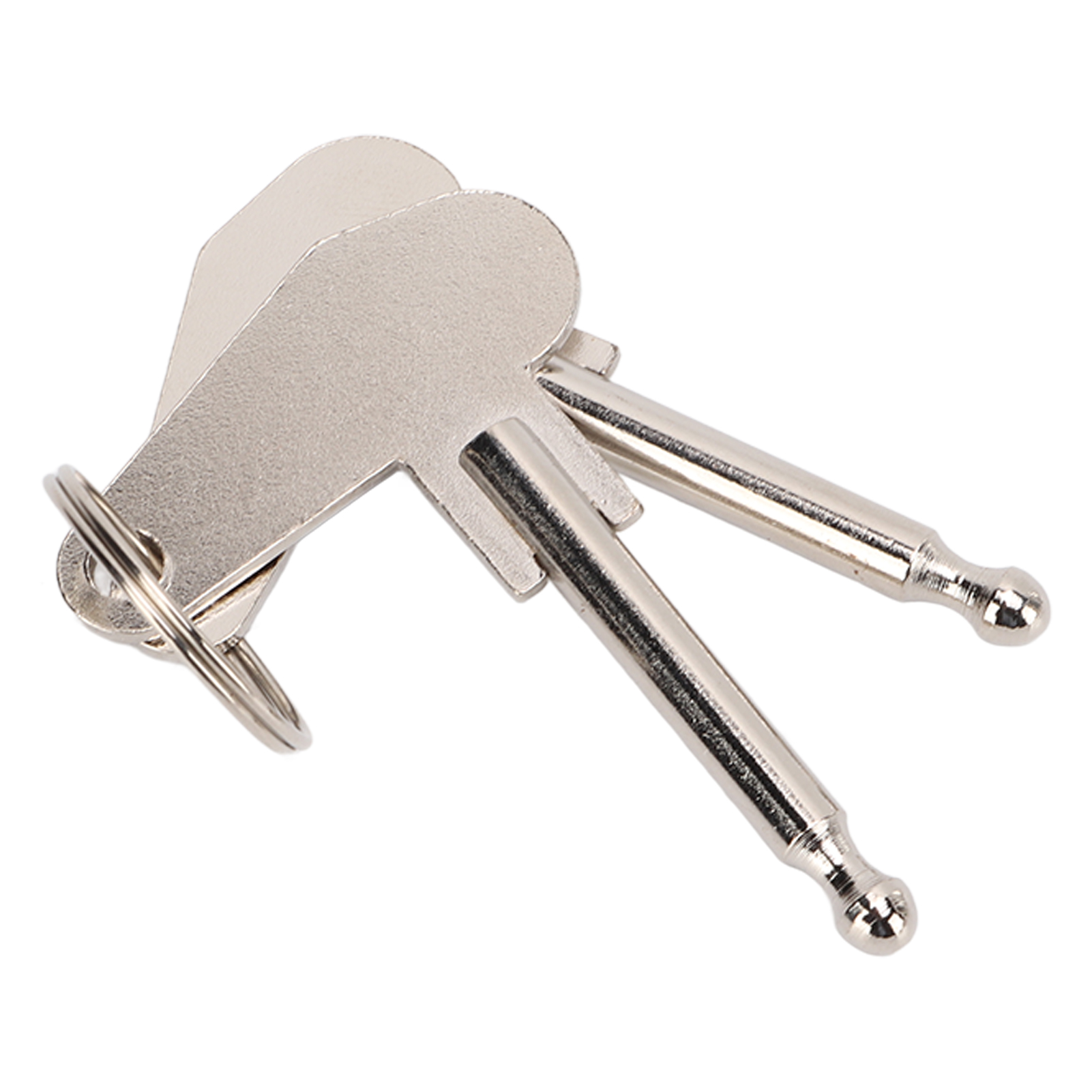 Zweiteiliger Zündschlüssel Aus Metall, 5 Mm Durchmesser, Universell Passend Für Traktoren, Bagger Und Lkw.