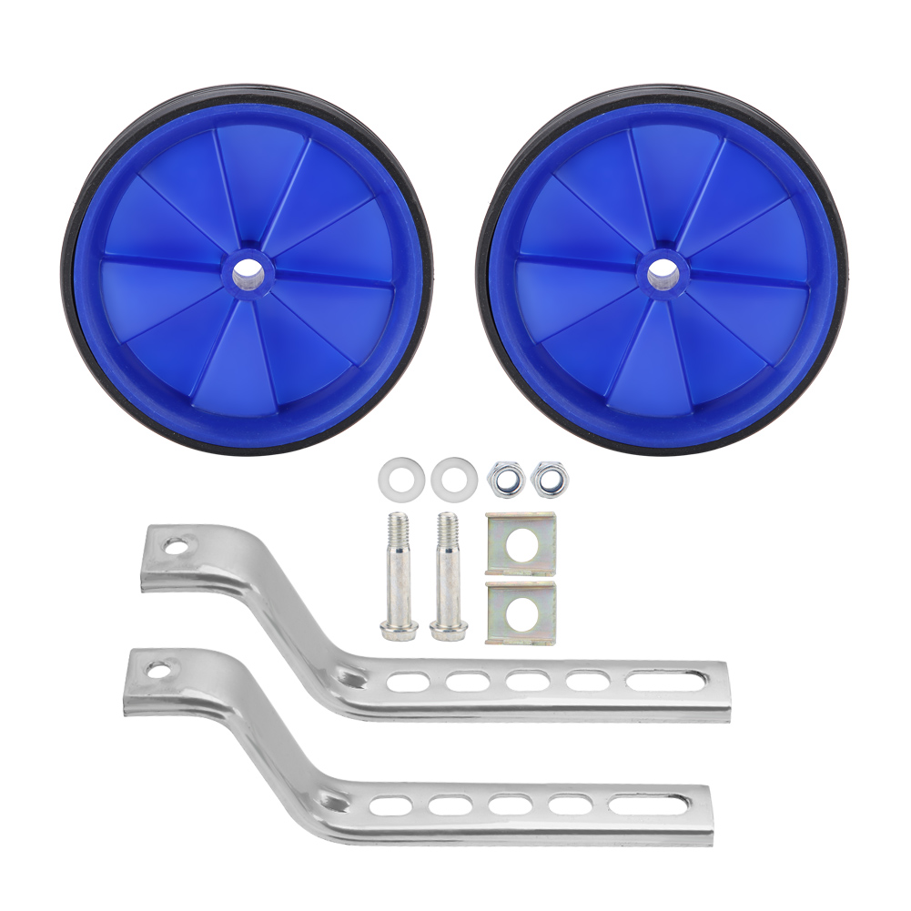 Lot De 2 Stabilisateurs Latéraux Réglables Pour Vélo Enfant 12-20" (bleu)