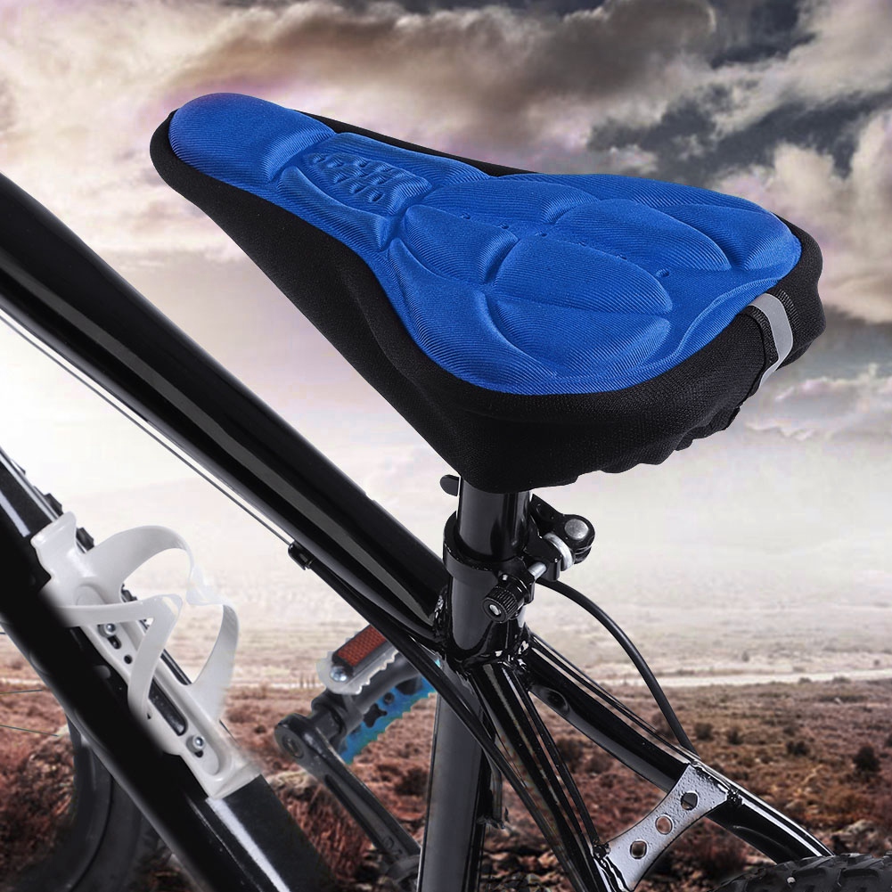 Housse De Selle Ultralégère 3d Pour Vélo De Montagne Et Vélo De Route, Respirante Et Souple (bleue)