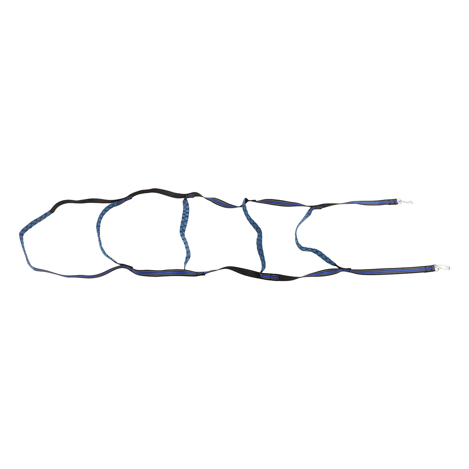 5-stufige, Tragbare Und Universelle Bootsleiter Aus Strick Mit Kletterkarabiner Für Kanu, Kajak Und Schlauchboot, Blaue Farbe