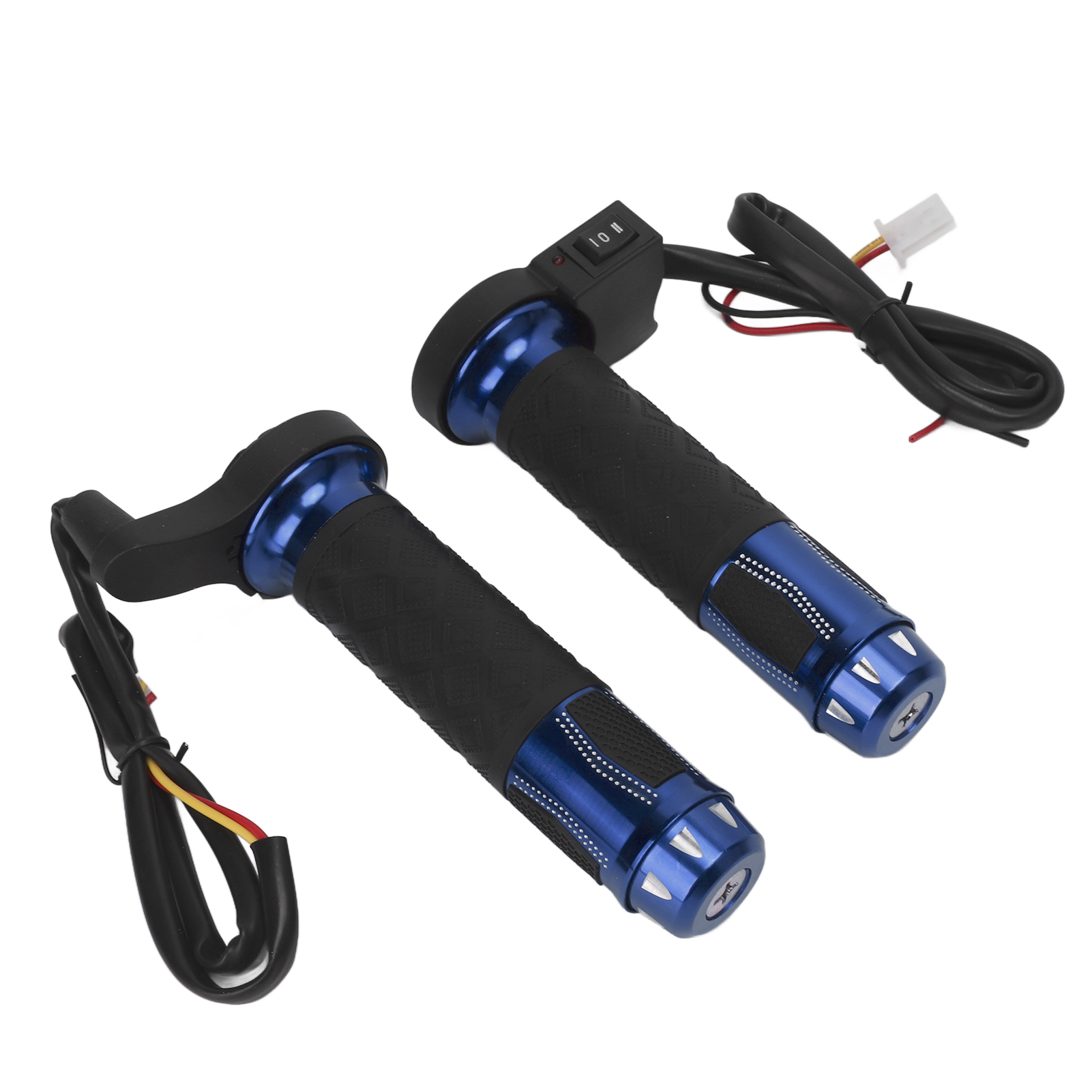 2-teilige Elektrisch Beheizbare Griffe, 22 Mm Aluminiumlegierung, Winter-handheizung Für Motorrad-/rollerlenker, 12–14 V, Blau