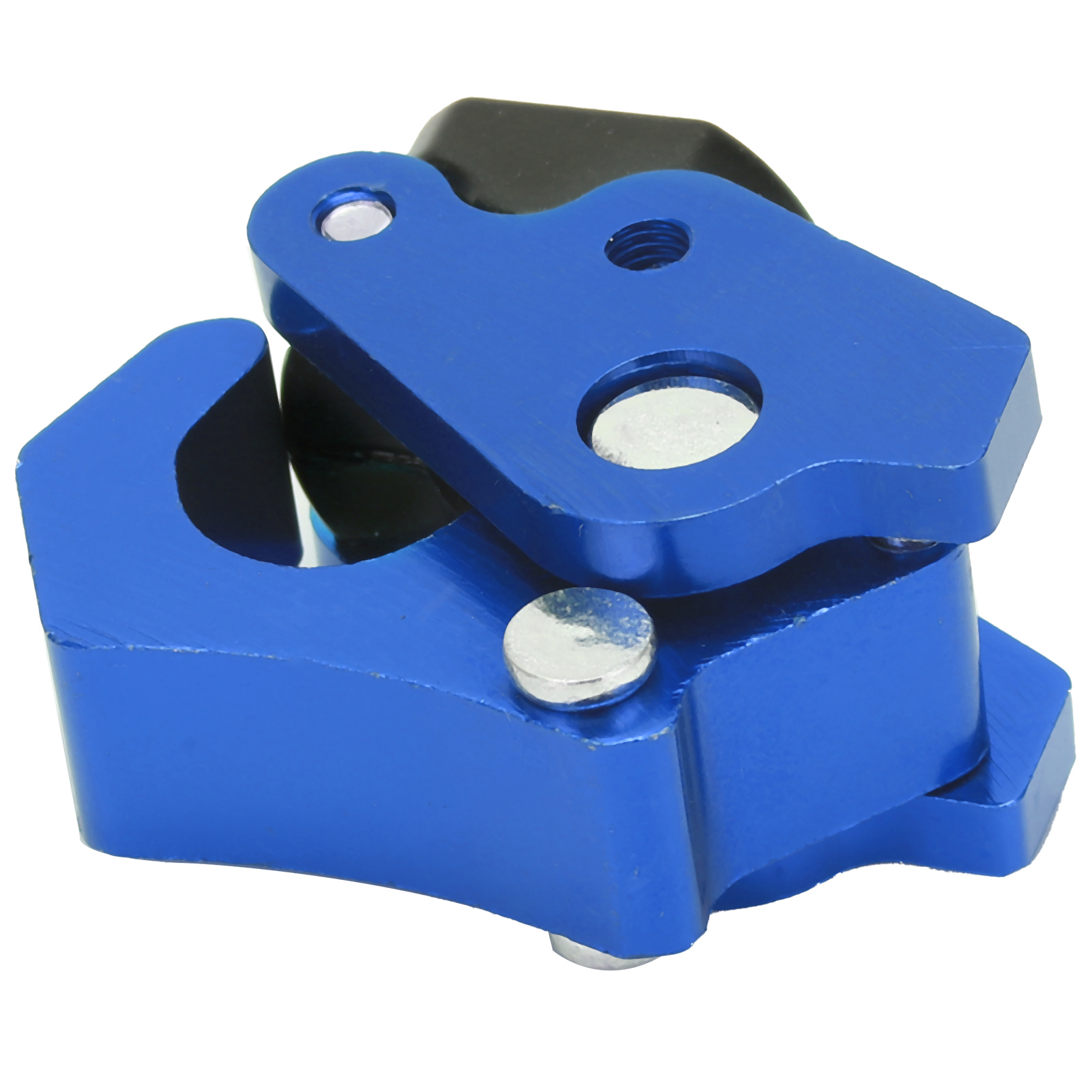 Universeller Motorradhaken, Cnc-gefräste Aluminiumlegierung, Helmtaschenhalter, Gepäckträger, Blau
