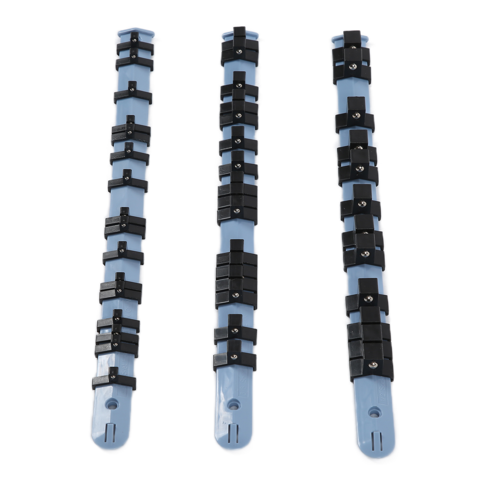 3-teiliger Steckschlüssel-organizer Aus Abs, Multifunktionale Schienenhalterung Für 1/4", 3/8" Und 1/2" Steckschlüssel, Reparaturwerkzeuge