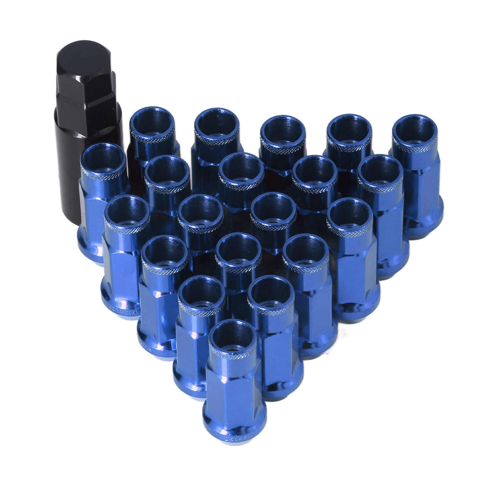 M12x1,25 Blaue Radmuttern Aus Metall, 20er-pack, Universelles Autozubehör, Ersatz Für Mitsubishi