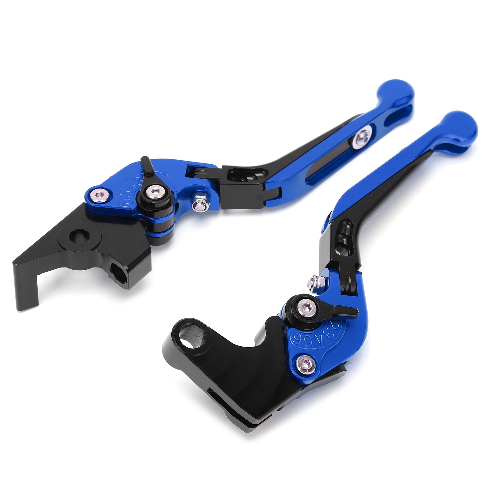 2 Cnc-gefräste, Verstellbare Brems- Und Kupplungshebel Aus Aluminiumlegierung Für Motorräder, Passend Für Yamaha Xj6 Diversion (2009–2015), Blau