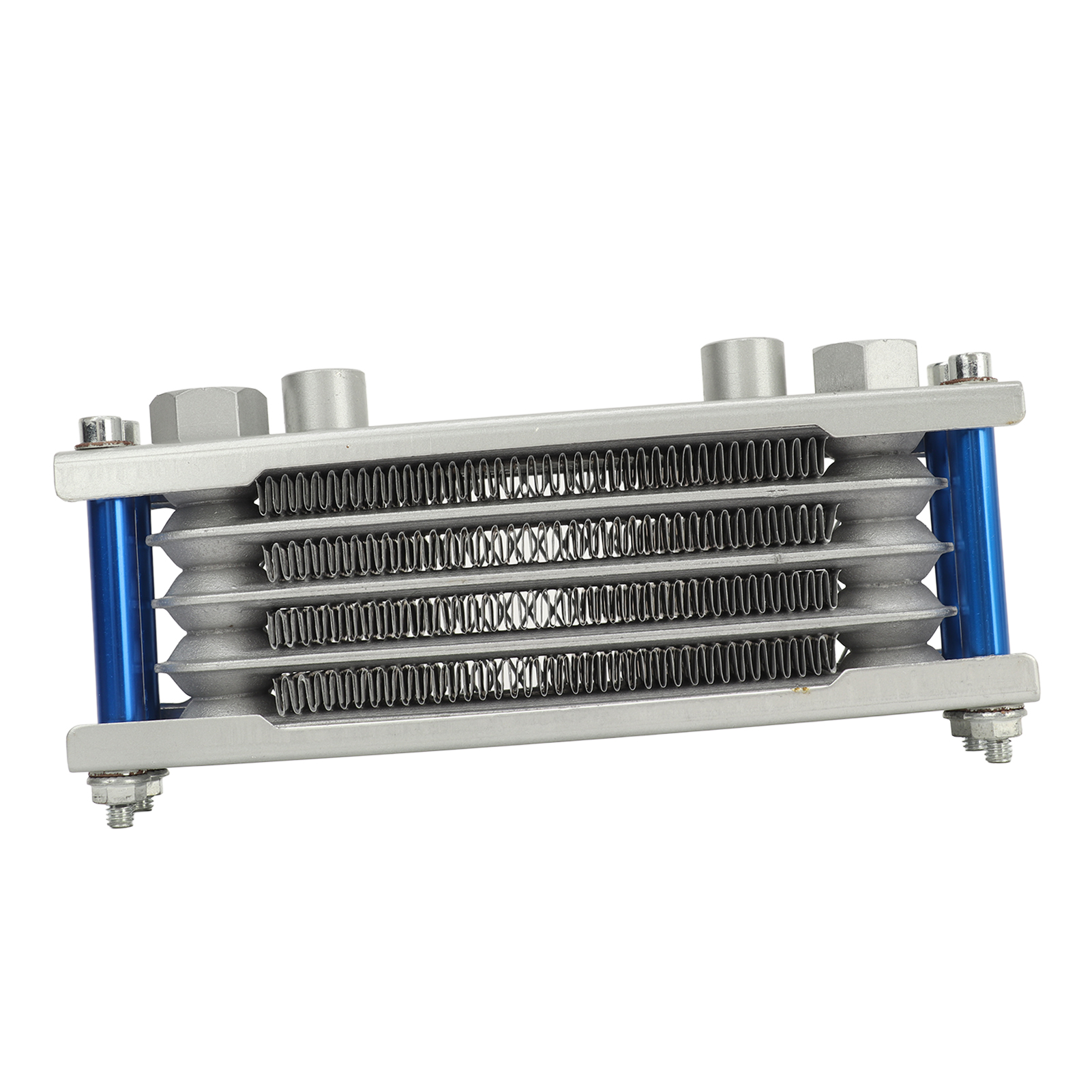 17-teiliger Aluminium-motorrad-ölkühler-kühlersatz, 4 Reihen, Motorkühlungs-wärmetauscher Für Monkey 125cc-140cc, Blau