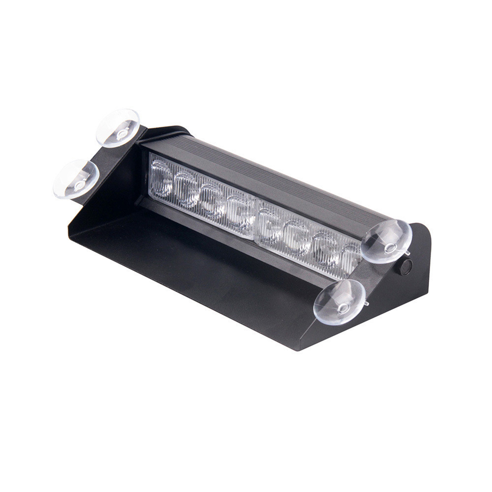 12v Auto 8 Led Rot Blau Blinkende Notfall-warnleuchte Für Armaturenbrett, Stroboskop, Zweifarbig