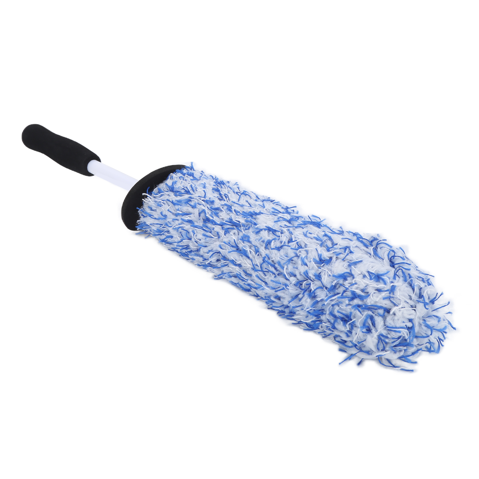 Autoreifen- Und Felgenreinigungsbürste, Weiche Mikrofaser, Große Reichweite, Multifunktional Für Auspuff, Stoßstangen, Kotflügel, Blau