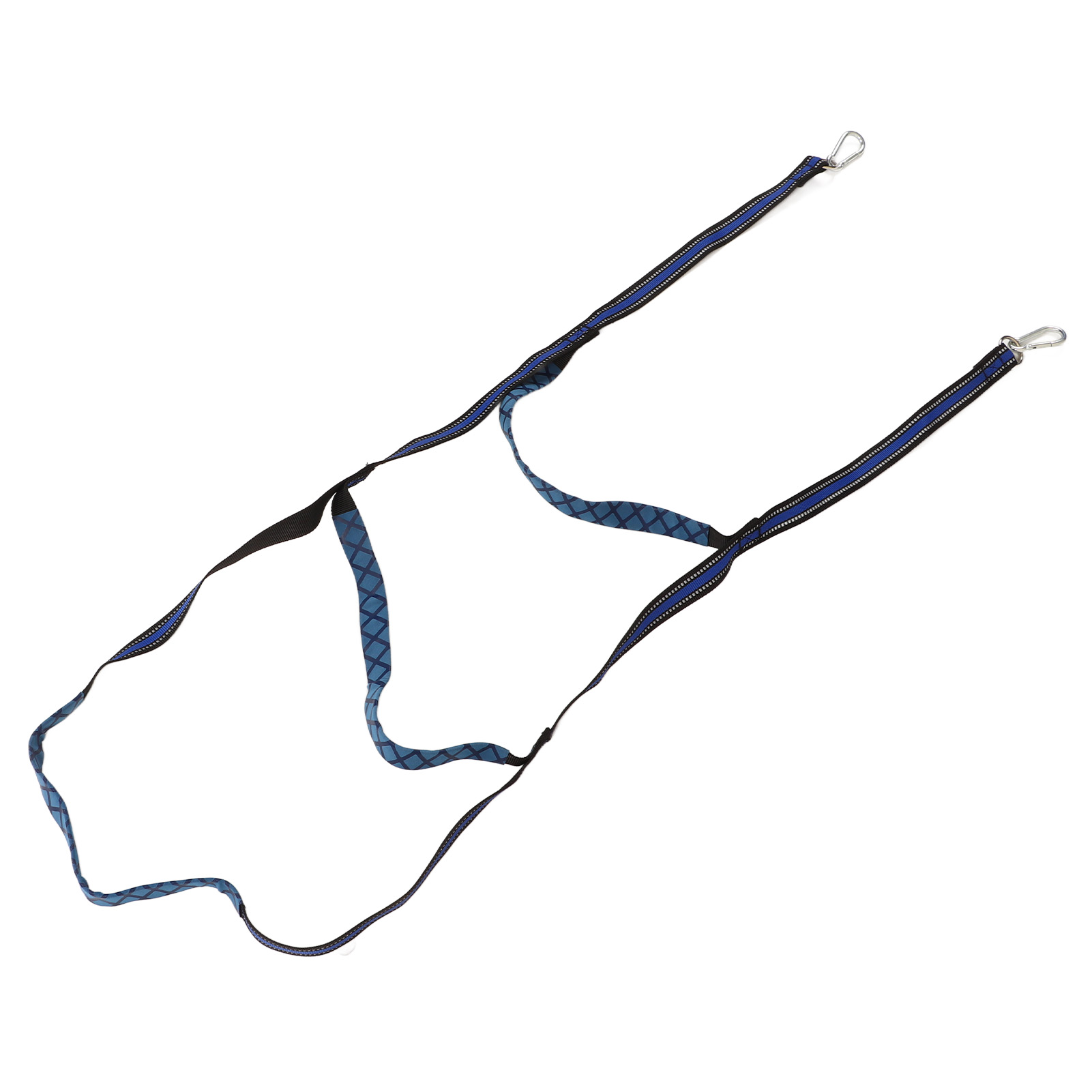 Marine-badeleiter Mit Haken, Blaues Nylon, Faltbar Und Tragbar, 3 Stufen Für Boote, Yachten, Kajaks Und Aufblasbare Kanus.