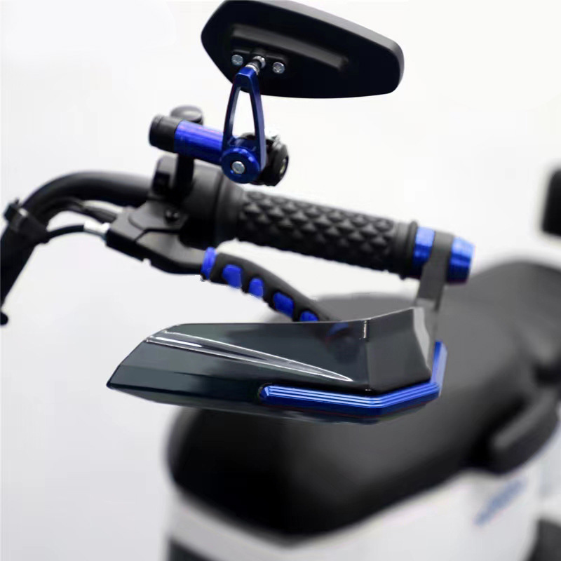 Hochfeste, Stoßdämpfende Motorrad-handschützer, Windabweiser Für Motorradlenker, Blau