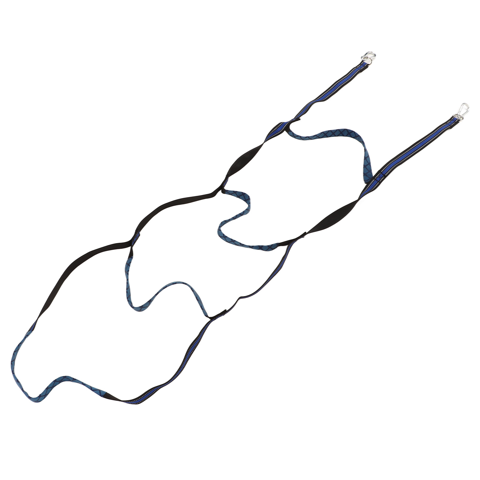 Marine-badeleiter Mit Haken, Blaues Nylon, Faltbar Und Tragbar, 4 Stufen Für Yacht, Kajak, Schlauchboot, Robuste Zugangsleiter.