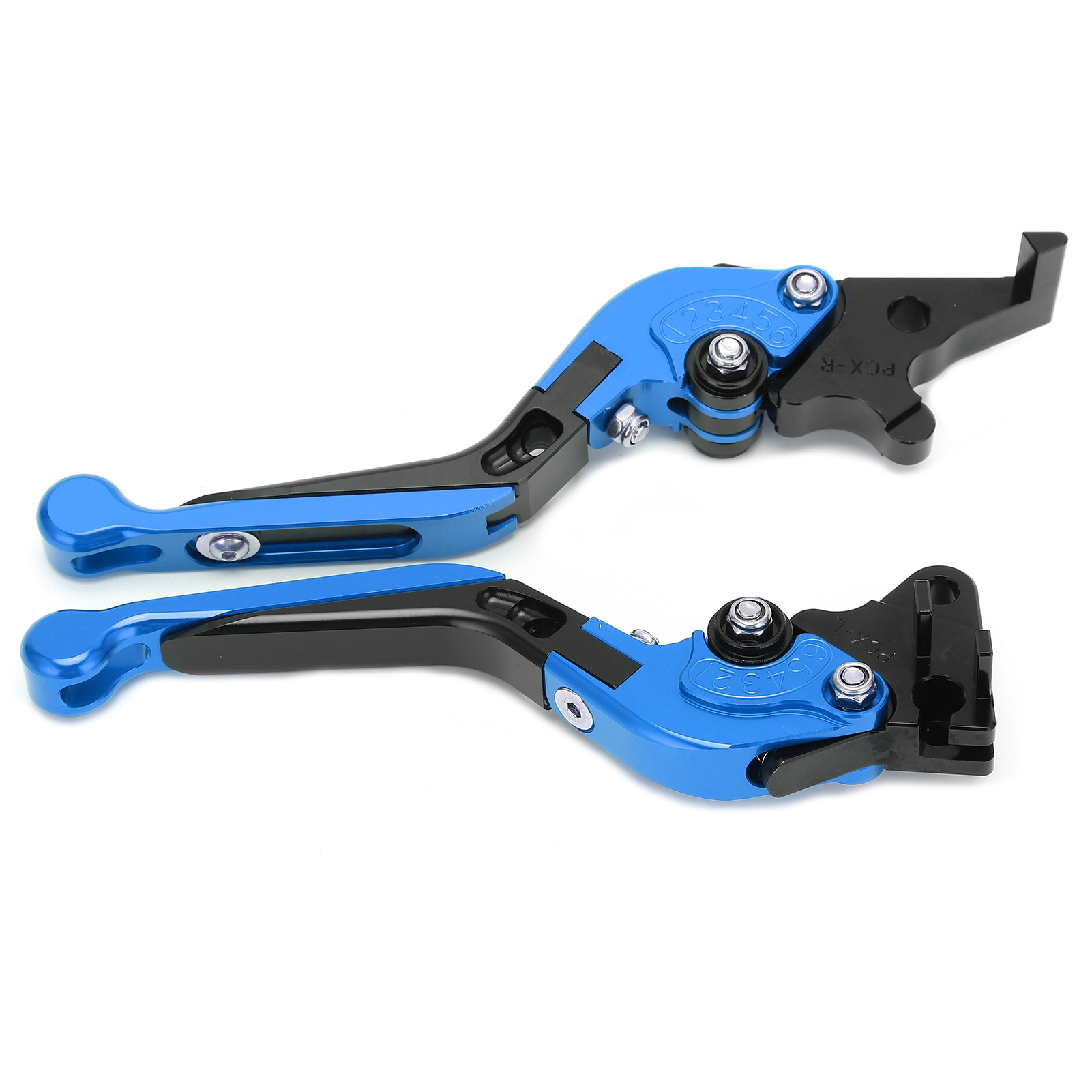 Cnc-gefräste Kupplungs- Und Bremshebel Aus Aluminiumlegierung Für Motorräder, Paar, Ersatz Für Pcx 125/150 (trommelbremsversion), Alle Baujahre, Blau
