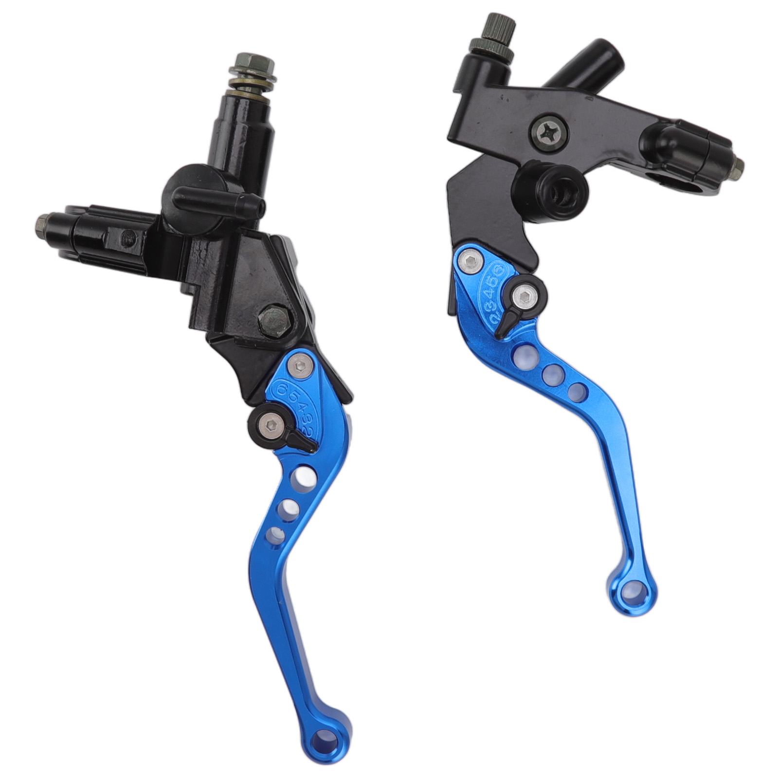 Motorrad-brems- Und Kupplungshebelpaar Mit Hydraulischem Hauptbremszylinder Und Ausgleichsbehälter, Ersatzteil Für Suzuki, Blaue Farbe