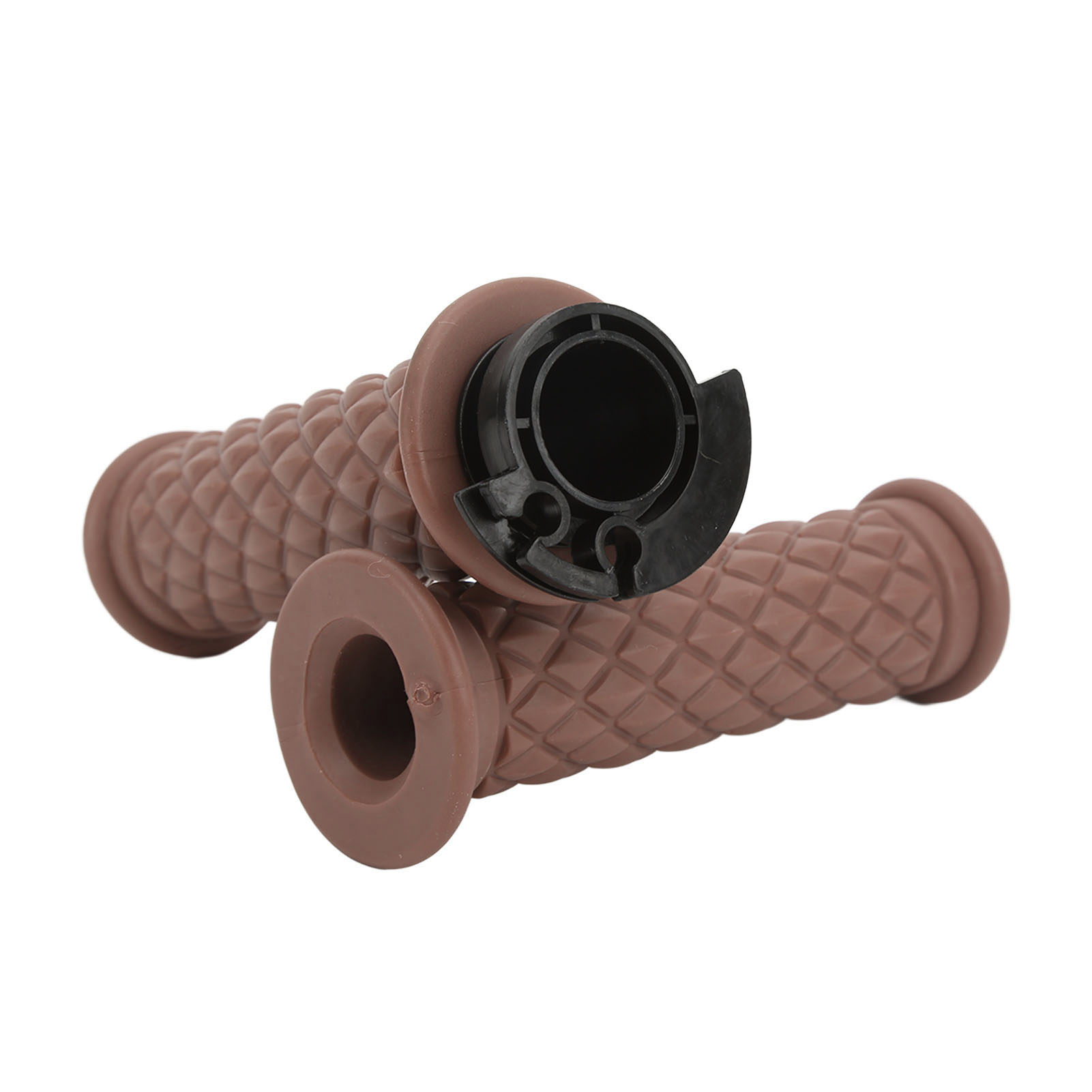 Universelle 22-mm-lenkergriffe, Komfortabel, Für Gy6 50cc 80cc 125cc 150cc Roller, Braun, Paar Rutschfeste Griffe.