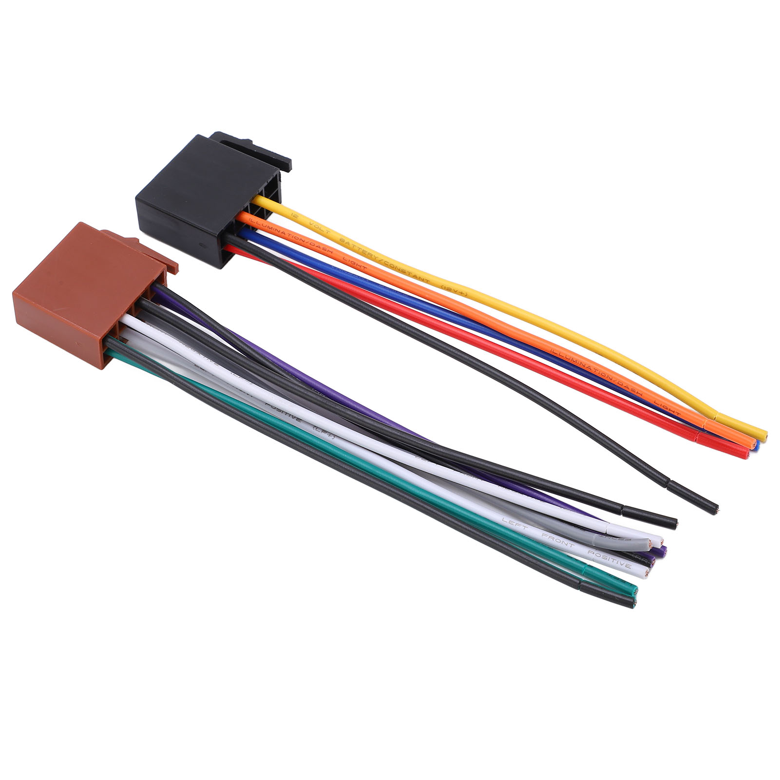 Iso C230 2000-unterstützung, 2-teiliger Autoradio-kabelbaumadapter, Abs-metallstecker, Autoradio-ersatz