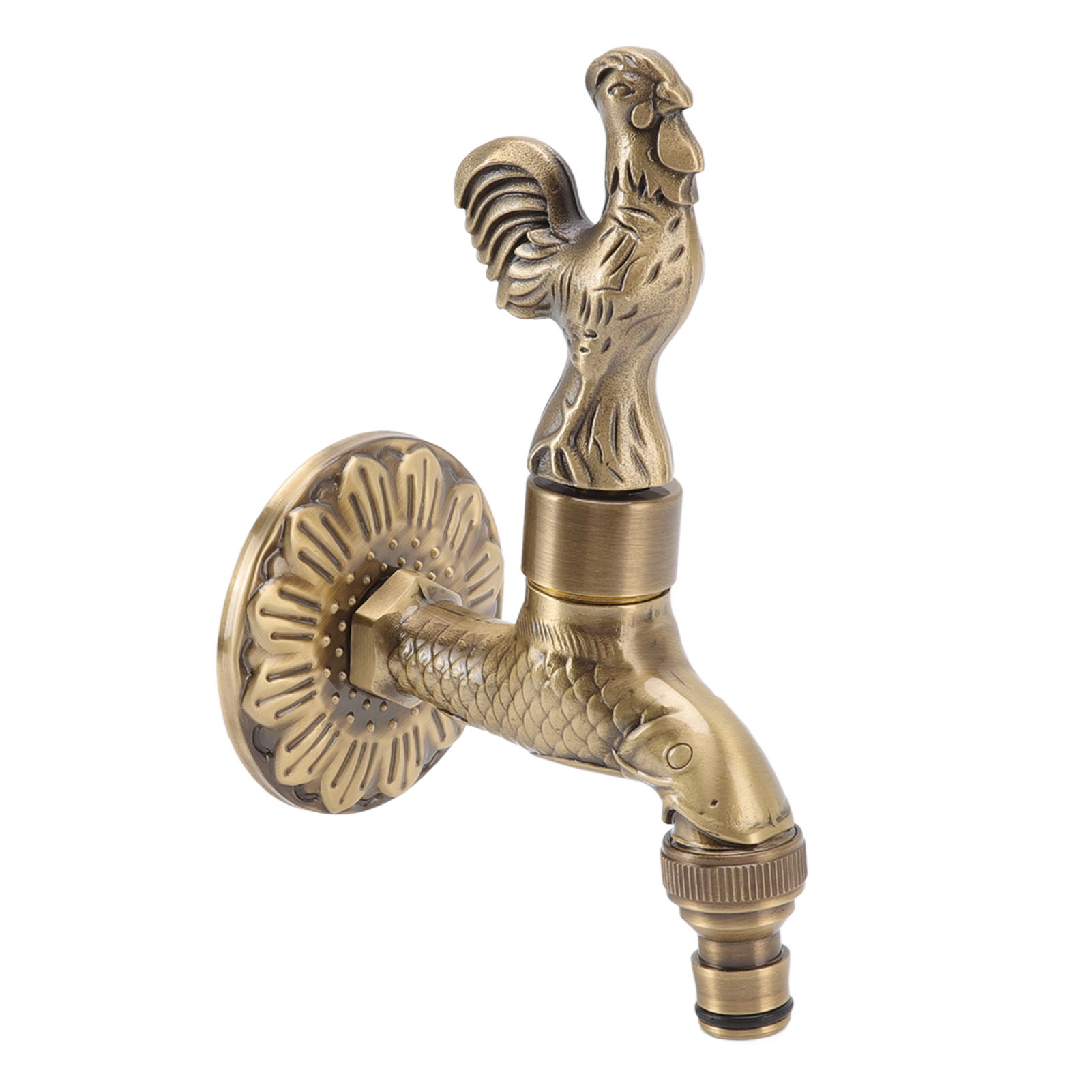 Antiker, Geschnitzter Wasserhahn Aus Bronze Und Kupfer, Retro-stil, Rostfrei, Für Den Außenbereich, Gartenarmatur, Toilette, G1/2 Zoll, Hahn