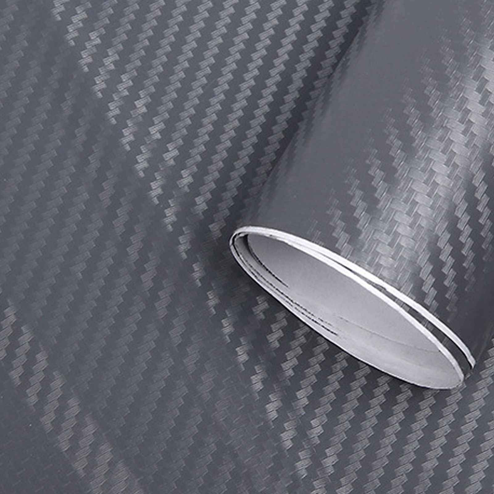 Verdickte 3d-carbon-klebefolie Für Die Außendekoration Von Autos, Dunkelgraue Schutzrolle 1,52 M X 30 Cm, Strapazierfähiger Vinylaufkleber.